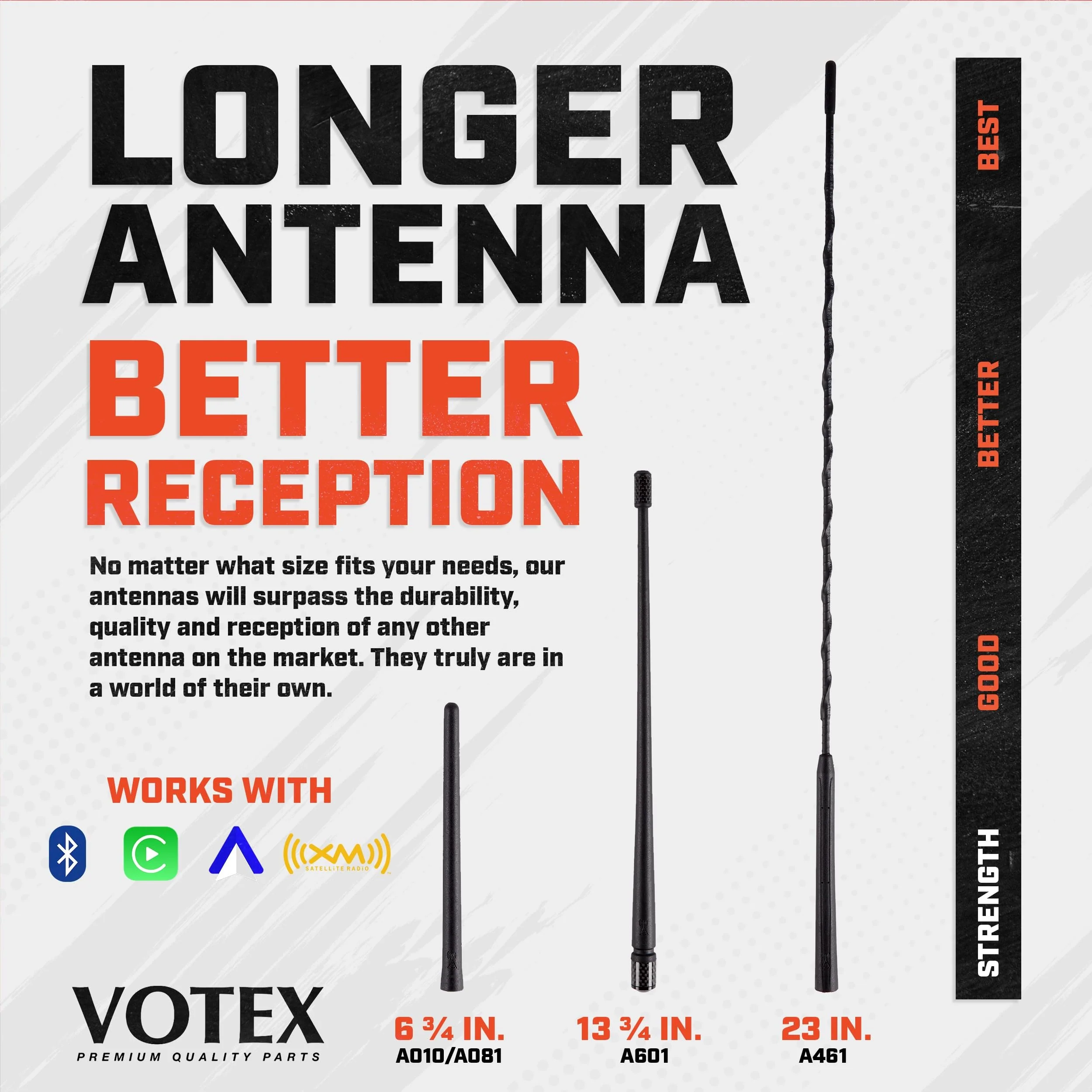 AntennaMastsRus - The Original 6 3/4 INCH for GMC Sierra 2500 (2020-2026) - Car Wash Proof Short Rubber Antenna - Reception Guaranteed - German Engineered - Internal Copper Coil - Image 7