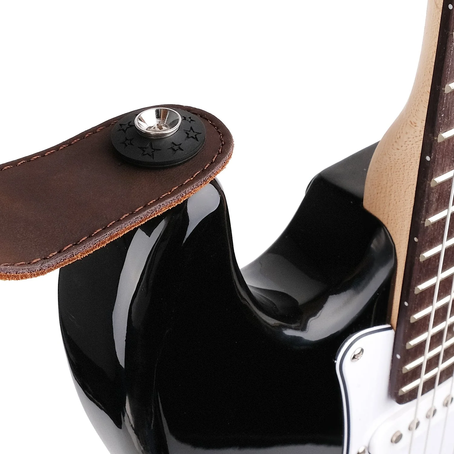 Anwenk Guitar Strap Locks Premium Strap Blocks Guitar Protector Black, 6Pair - Image 4
