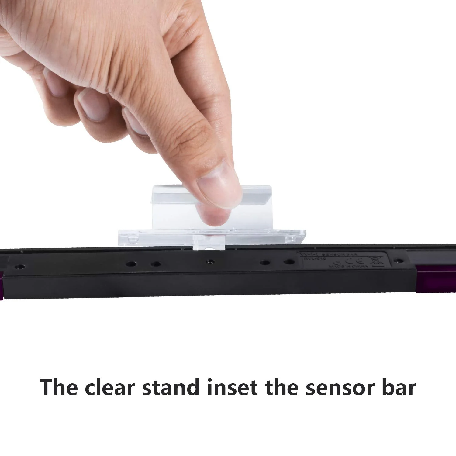 Aokin Sensor Bar for Wii, Replacement Wired Infrared Ray Sensor Bar for Nintendo Wii and Wii U Console, Includes Clear Stand - Image 3
