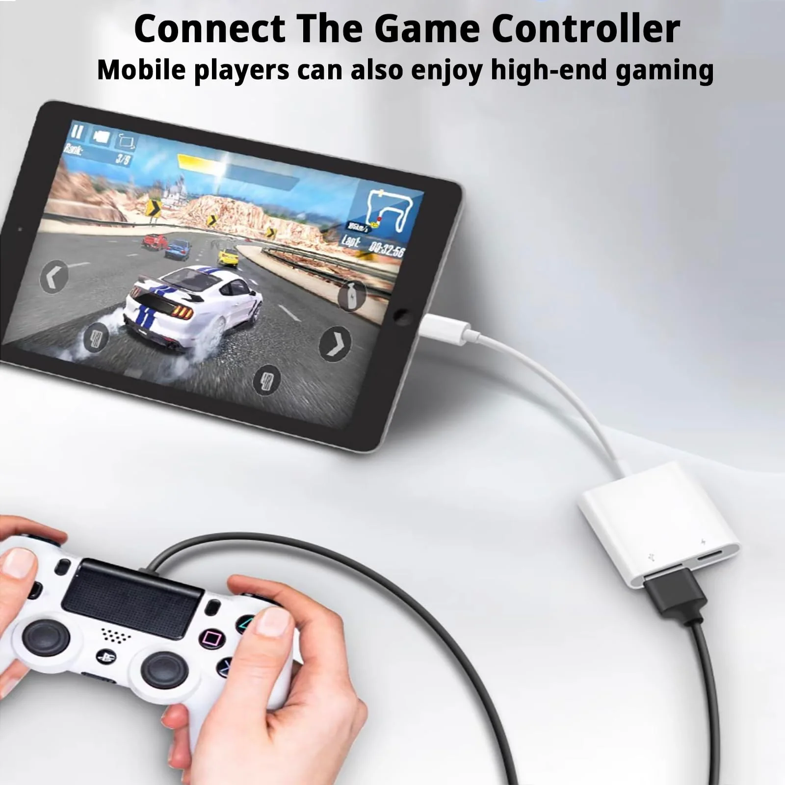 [Apple MFi Certified] Lightning to USB Camera Adapter with Charging Port, Portable USB 3.0 Female OTG Cable for iPad to Connect Card Reader USB Flash Drive, Compatible for iPhone iPad white - Image 3