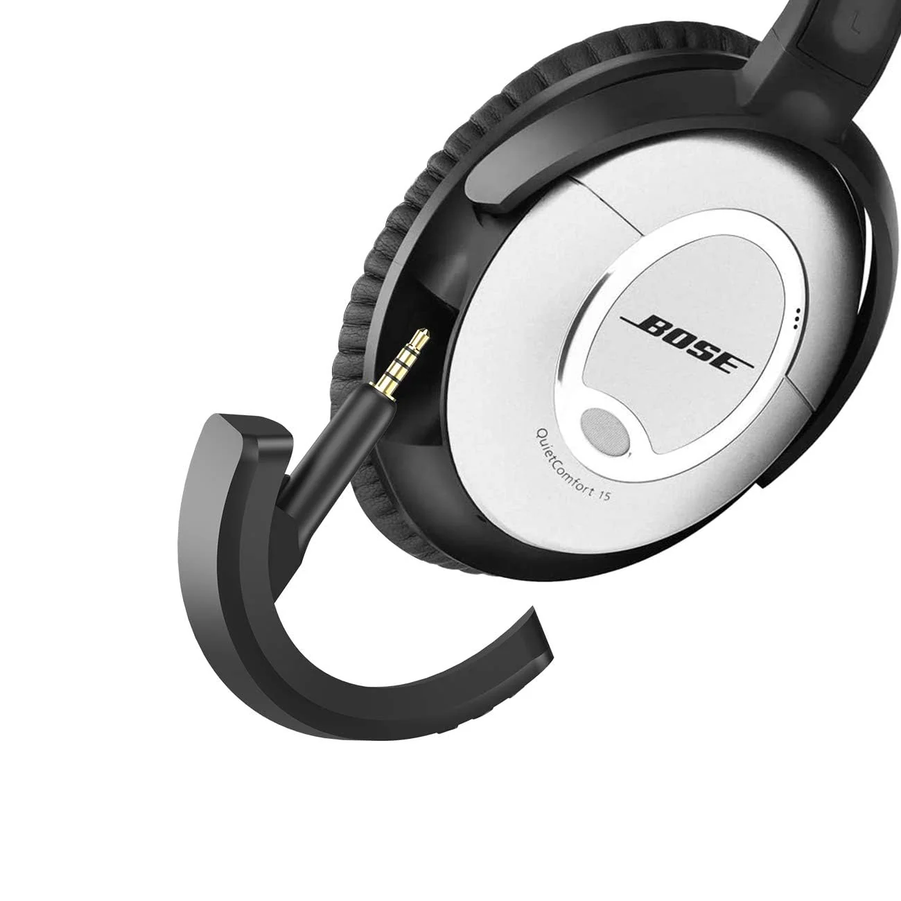 aptX Wireless Bluetooth 5.0 Adapter for Bose QuietComfort QC 15 with Mic/Volume Control, Black