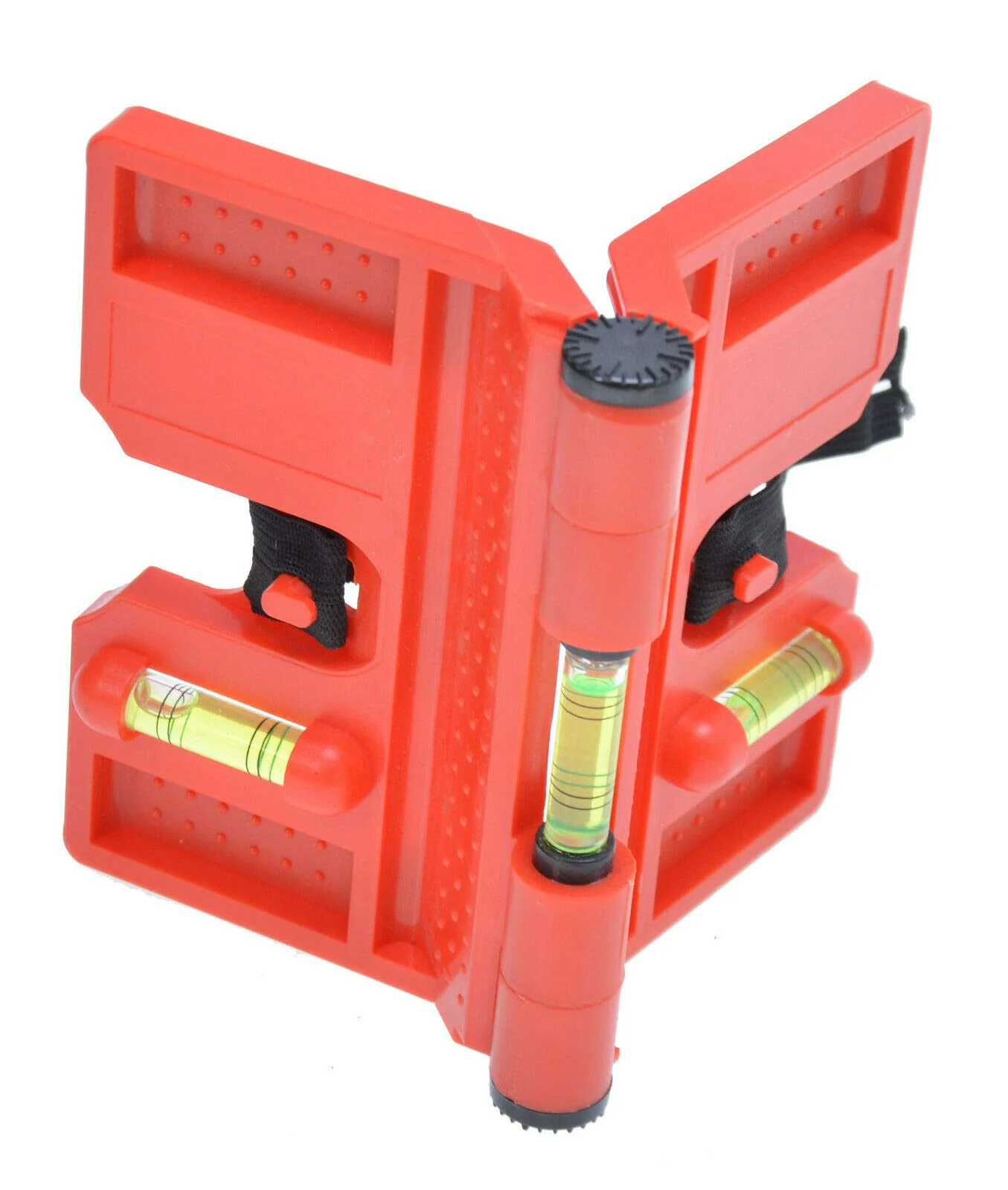 Aqbau® Corner Spirit Level Post Spirit Level with Magnet - Plastic Post Spirit Level - Adjustable Angle Spirit Level Post Angle Spirit Level for Pipe Installation Precision