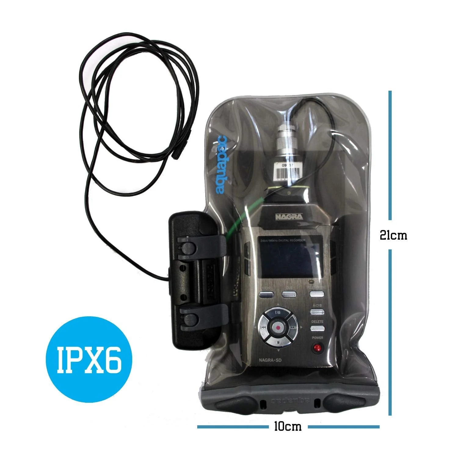 Aquapac Waterproof Case For Radio Microphone Medium, 5 Year Warranty, Made in the UK, Professional Sound Engineer, For Wired Electronic Devices - Image 3