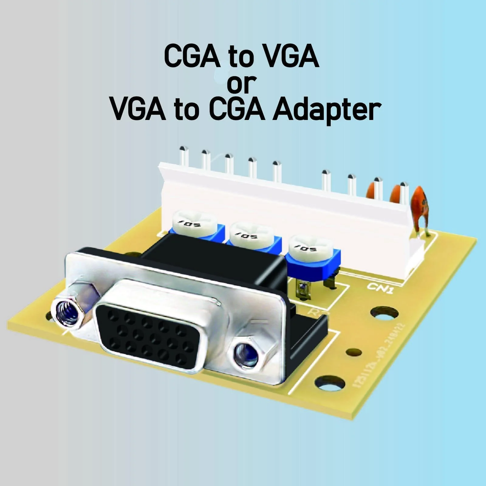 Arcade Monitor Adapter Board CGA to VGA or VGA to CGA Adapter - Image 2