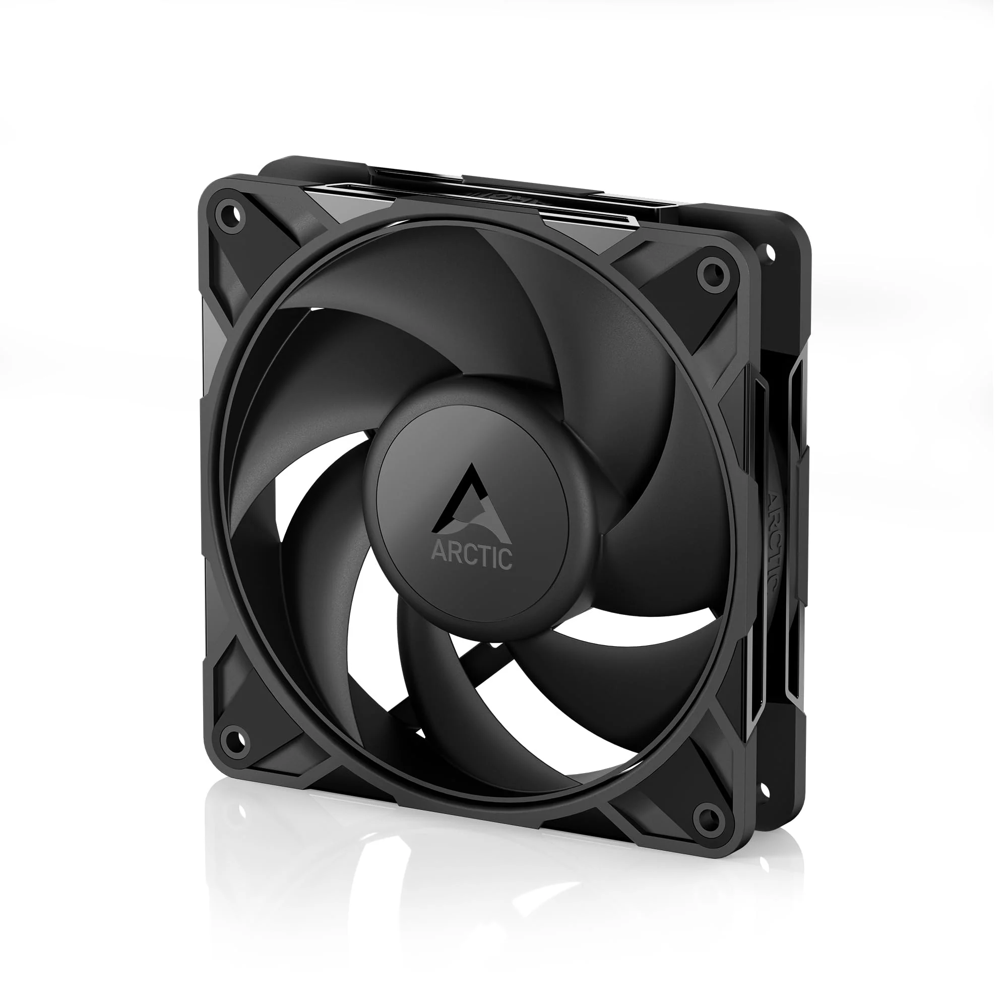 ARCTIC P12 Pro PST - Powerful Premium Fan, 120 mm PWM Fan with Y-Cable Splitter, 600-3000 RPM, 0 RPM <5% PWM, Fluid Dynamic Bearing, 4-Pin - Black