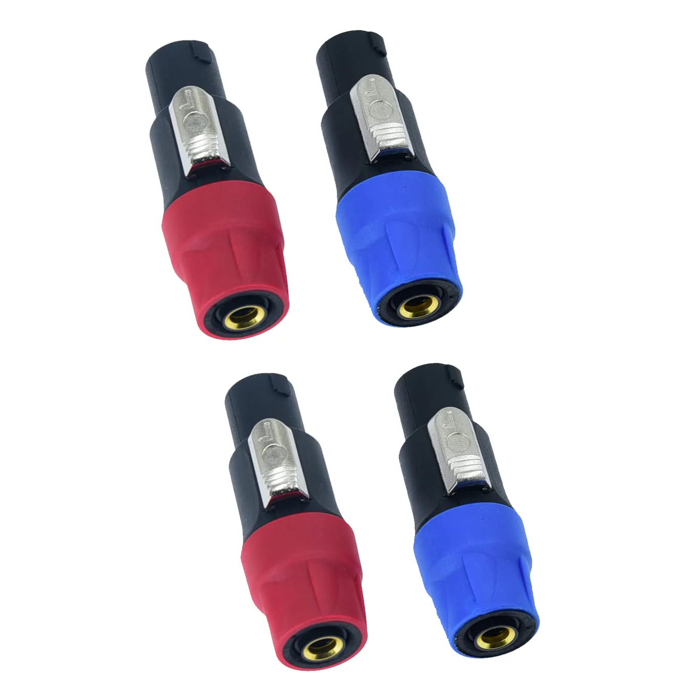 Arklove Speakon to 1/4 Female Adapter na4ljx Connector Upgraded 1/4" inch ts Jack to NL4FC Male Converter are for Converting Cable to NL4FC Plug for pa dj Speaker/Amplifier/Mixer (Adapter - 4PCS)