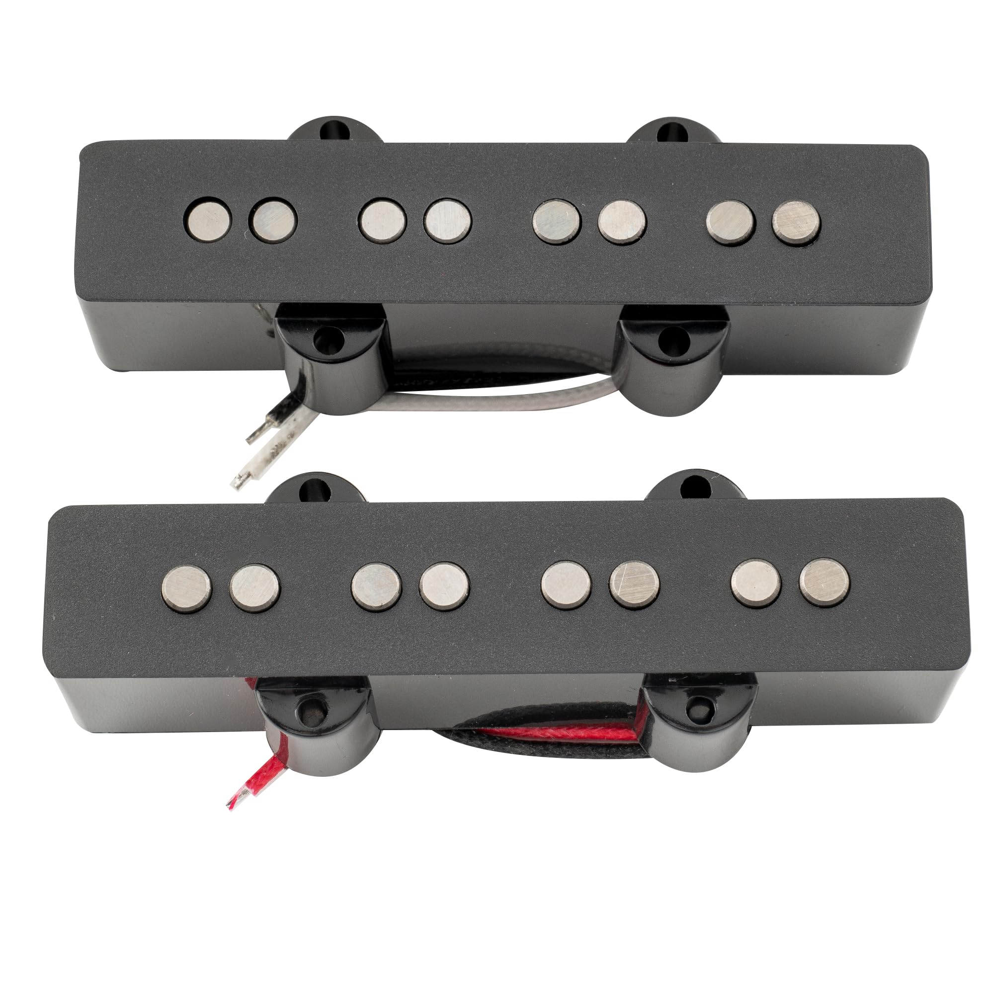 Artec JOA4 Alnico 5 Vintage Tone Jazz Bass Pickups Neck Bridge Pickups Set for 4 String J-Bass Electric Bass, Black Black Set - Image 4