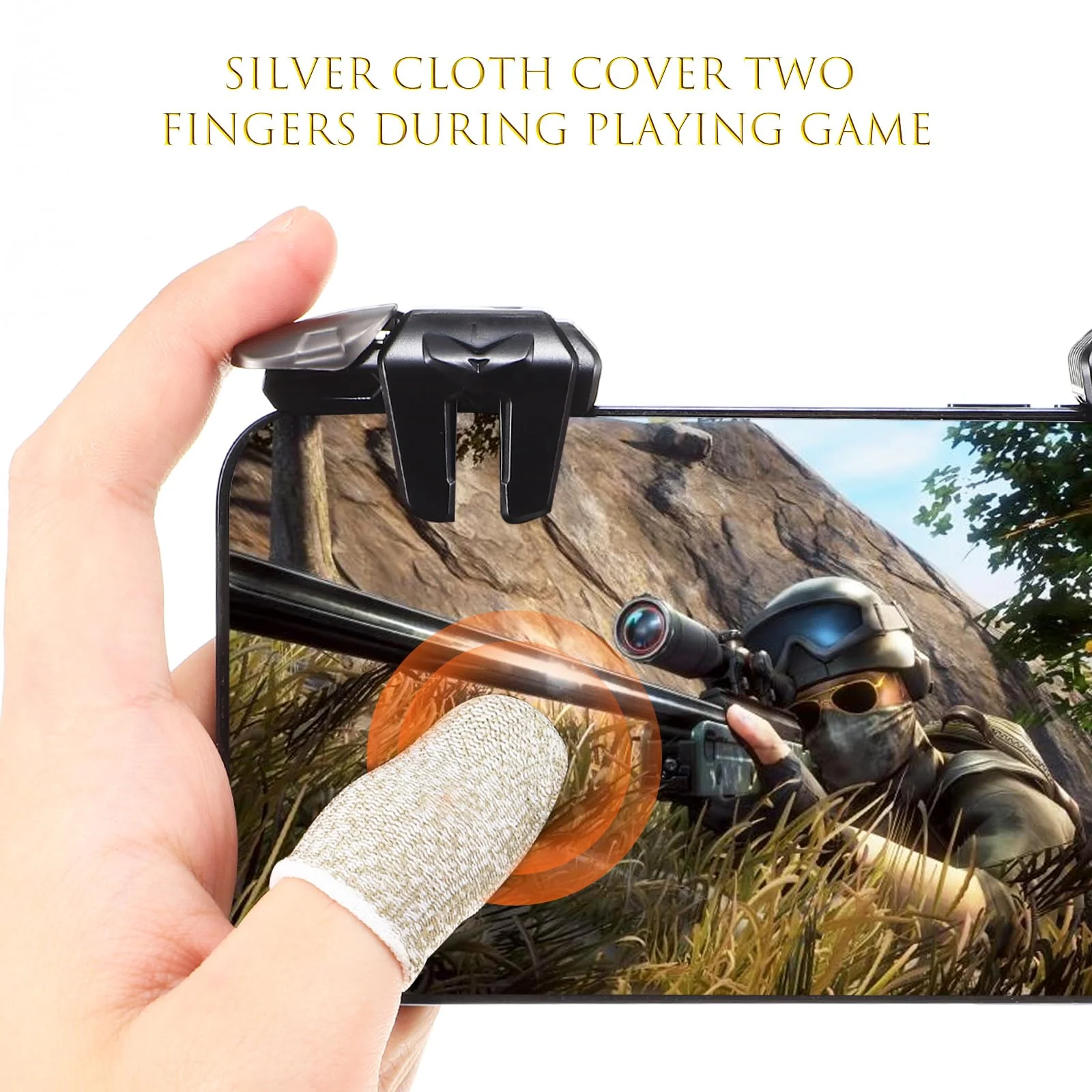 ARTIBETTER 3 Pairs Mobile Gaming Triggers, Triggers and Control Sticks for Phone, Gaming Triggers, Mobile Gaming Buttons, Phone Controller Buttons, Triggers for Mobile Gaming As Shownx3pcs mediumx3pcs - Image 5