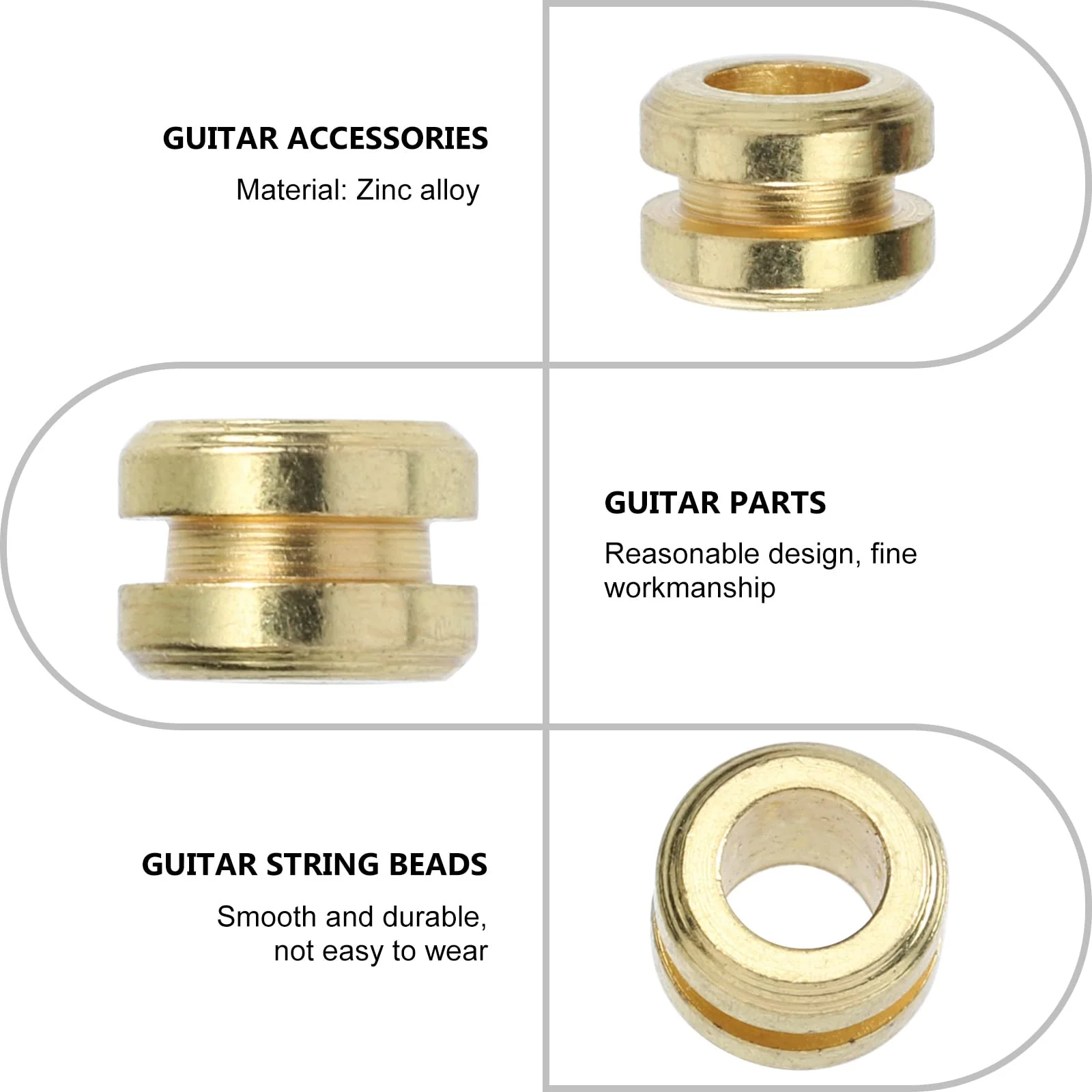 ARTIBETTER Ukulele Strings Guitar String Bead Guitar String Pegs 10pcs Guitar Musical Beads Guitar String Beads Guitar Accessories Guitar Pegs Guitar Repairing Tool Hotfix Tool - Image 9