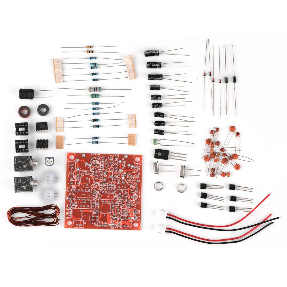 ASHATA CW Transceiver Kit, CW QRP Ham Amateur Shortwave Radio Transceiver Including Unsoldered Circuit Board Scattered Components Kit Circuit Diagram