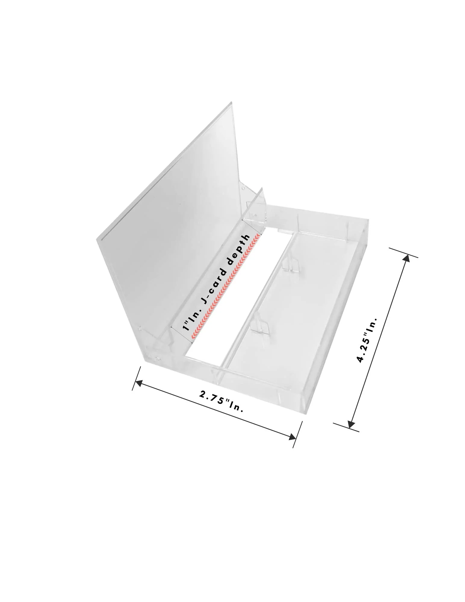 Audio Cassette Tape case Clear/Clear Square Edge Audio Cassette Tape Storage 10 Pack - Image 3