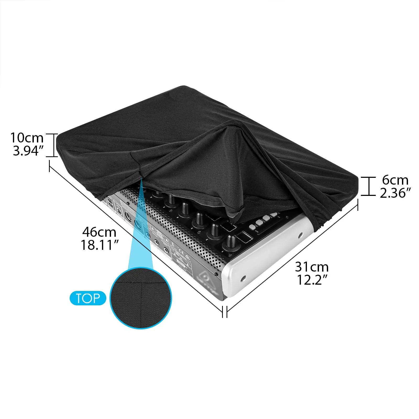 Audio Mixer Dust Cover Compatible with BEHRINGER X-Touch Chinlon Dust Cover - Precision Protection for Universal Home Studio Audio Mixer Midi Controller - Image 2