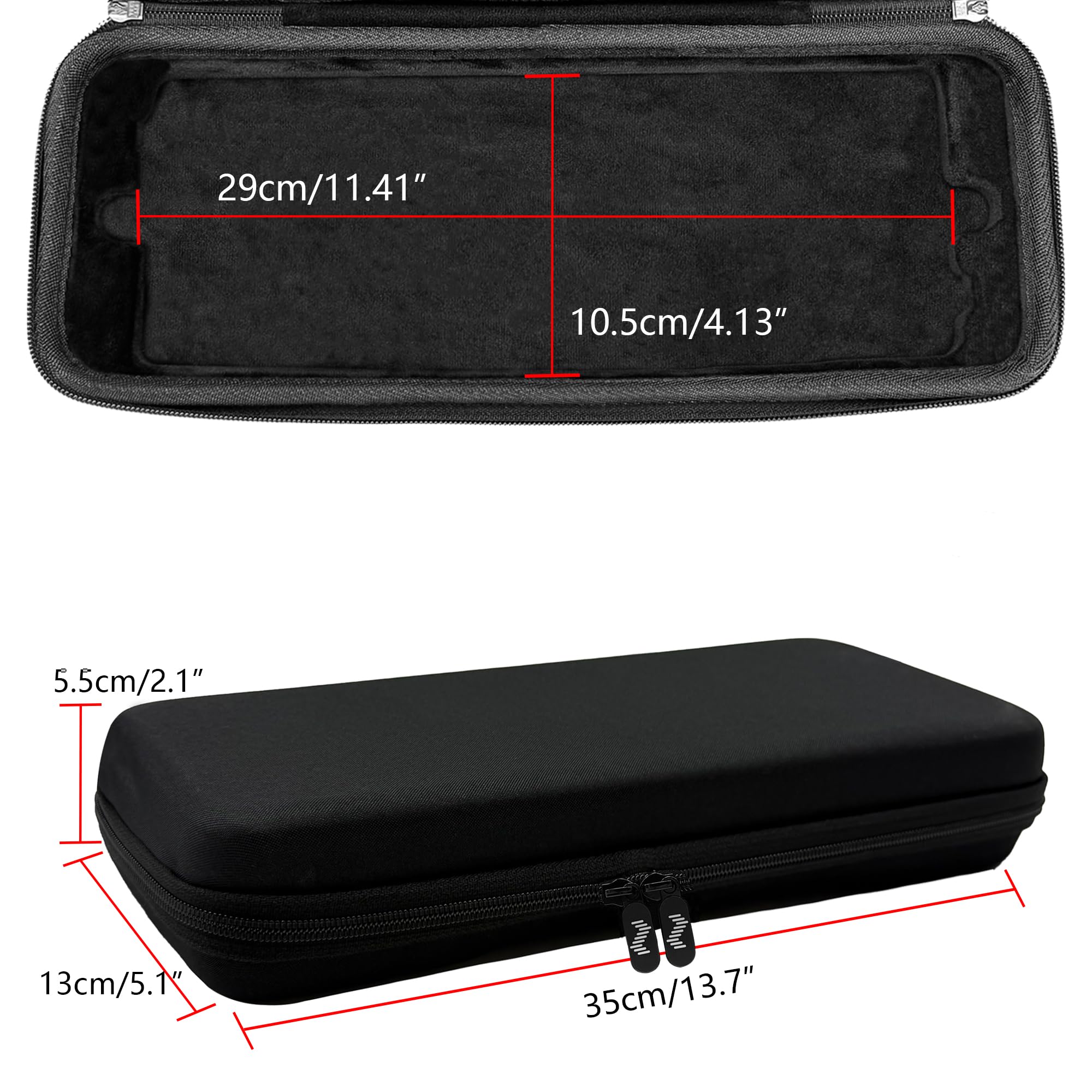 Audio Sampler Synthesizer Case Compatible with Teenage Engineering OP-1 Field/OP-XY, Portable Music Gear Storage Bag with Top Mesh Pocket and Groove Structure for Easy Access - Image 2