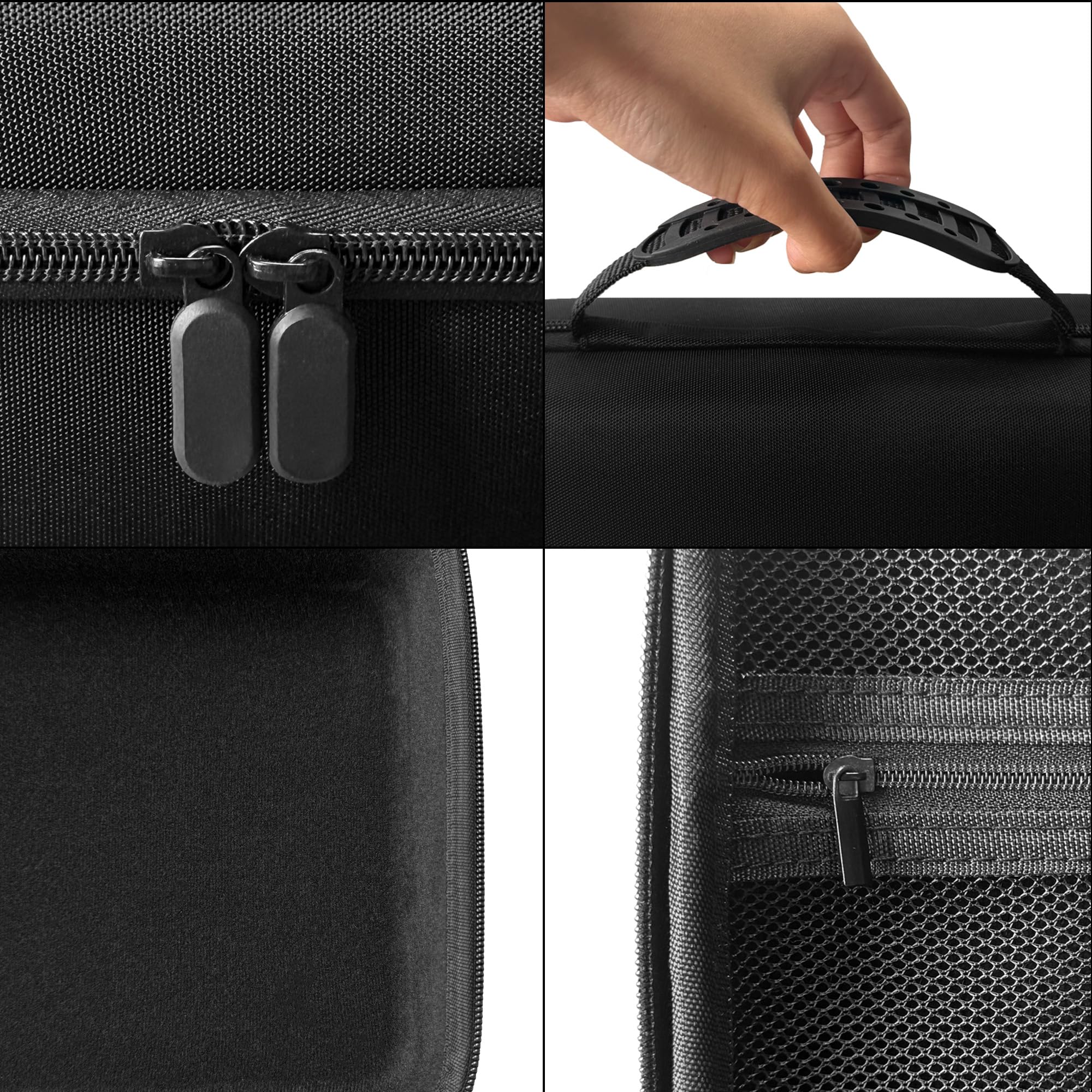 Audio Samplers Case Compatible with Roland SP-404MKII, SP-404A, SP-404SX, SP-404, Smooth Dual Zippers, Spacious Top Mesh Pocket for Accessories,Soft and Comfortable Handle,Make travel easier - Image 3