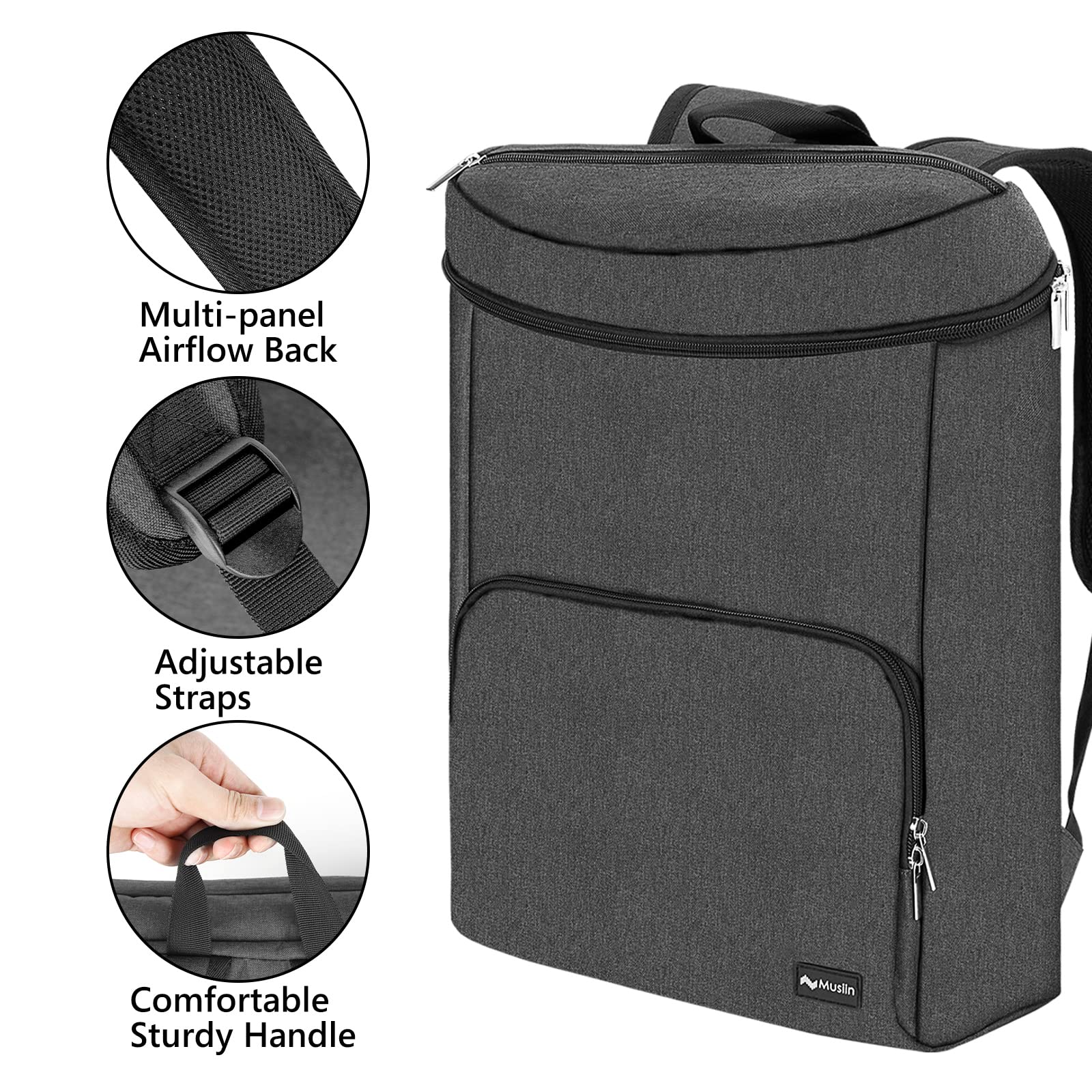 Audio Workstation Backpack Compatible with NI Maschine+,Ableton Push3,AKAI MPC One+,Line 6 Helix Stadiu,Elektron Tonverk, Launch Control XL MK3 Ultimate Protection for Device and Cover - Image 3