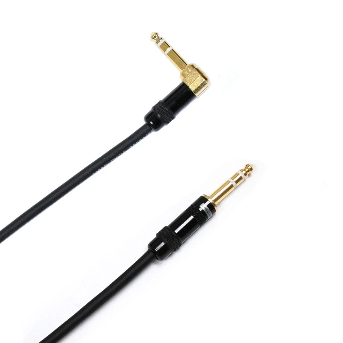Audio2000's C26001P2 1 Ft 1/4" TRS Right Angle to 1/4" TRS Cable (2 Pack) - Image 2