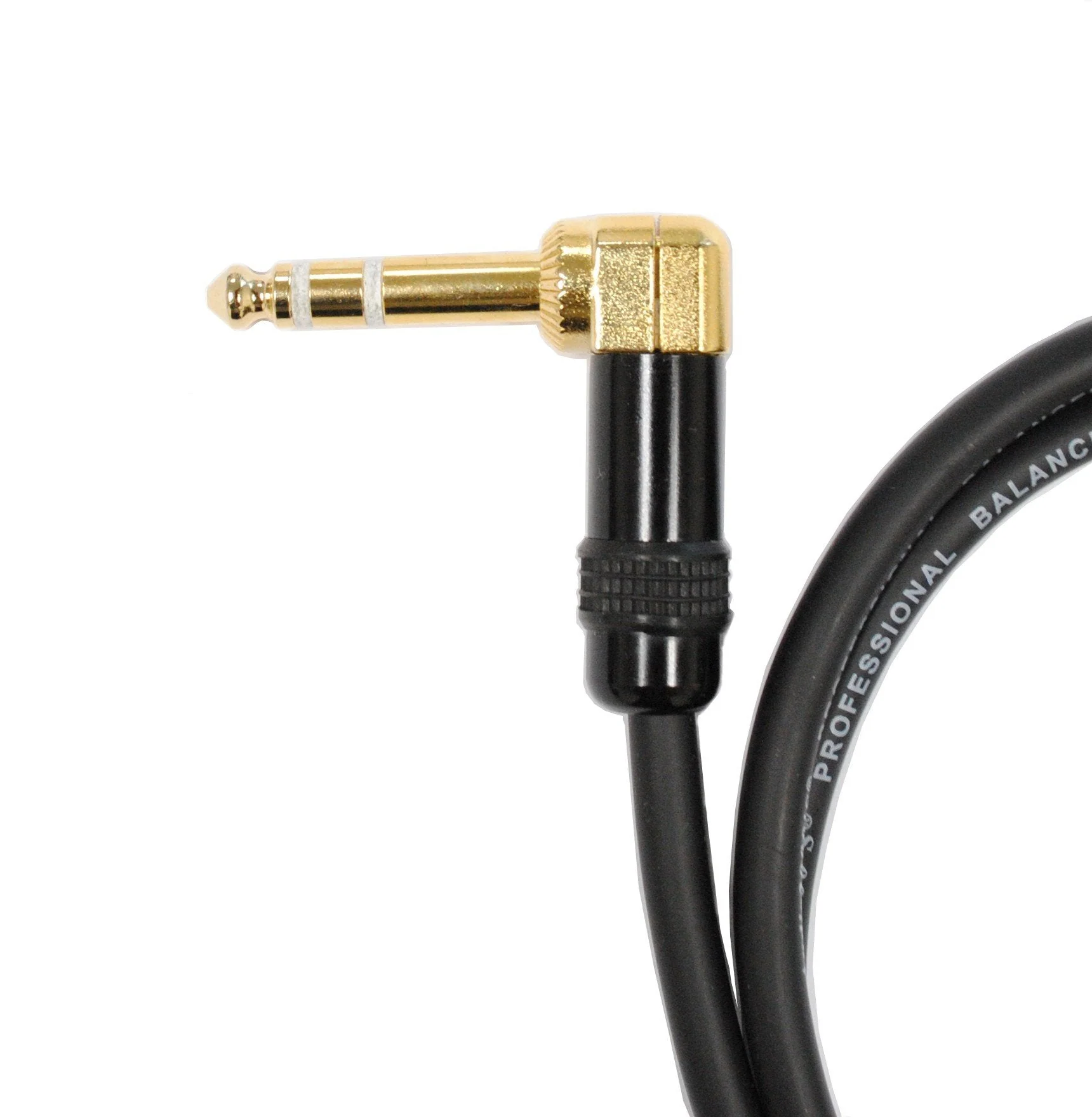 Audio2000's C26025P2 25 Ft 1/4" TRS Right Angle to 1/4" TRS Cable (2 Pack) - Image 3