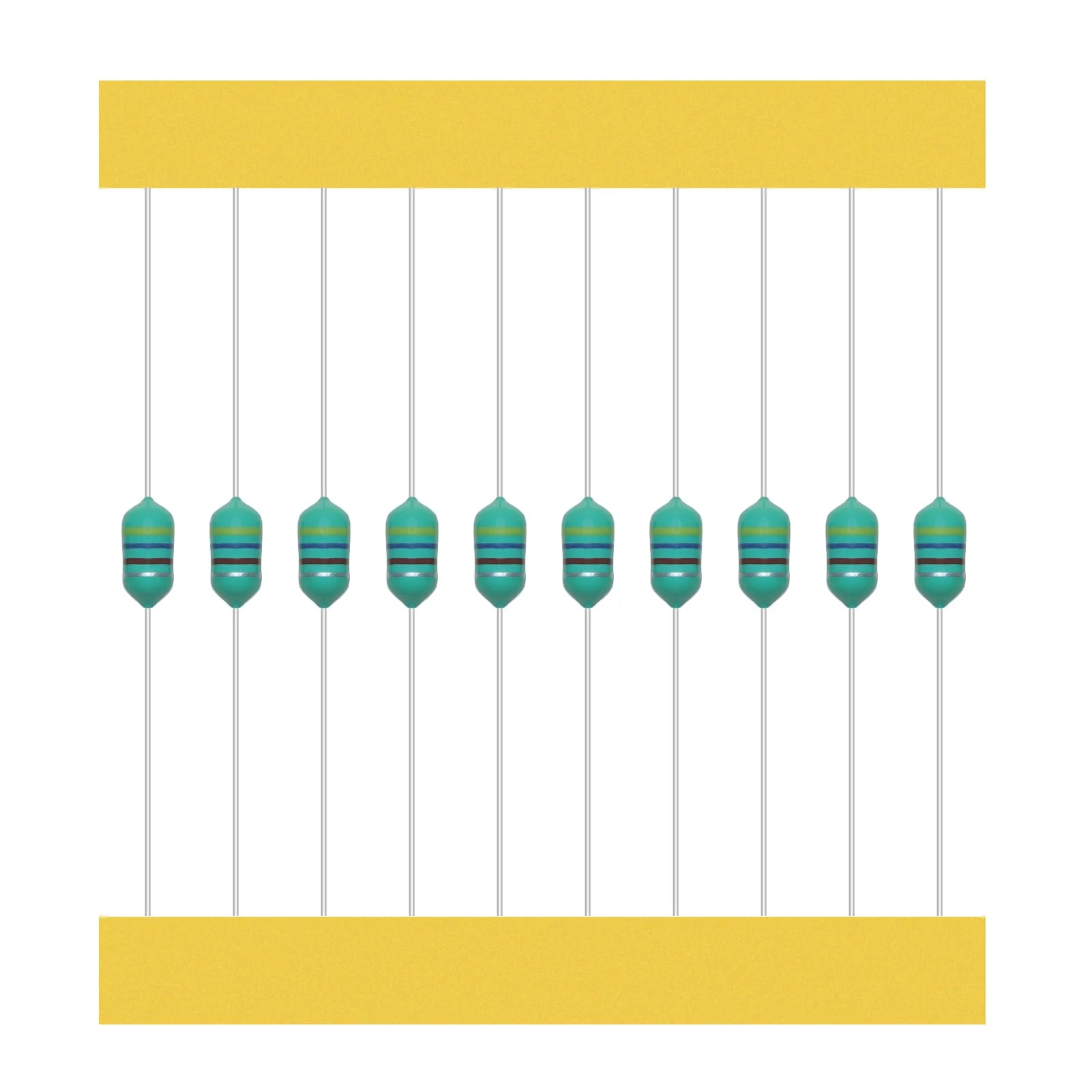 AUKENIEN 1/4 W Colour Ring Inductors 21 Values Inductor Kit 1uH to 1mH 210 Pieces 0307 DIP Colour Code Inductance 1/4 Watt Assortment 1/4W - Image 3