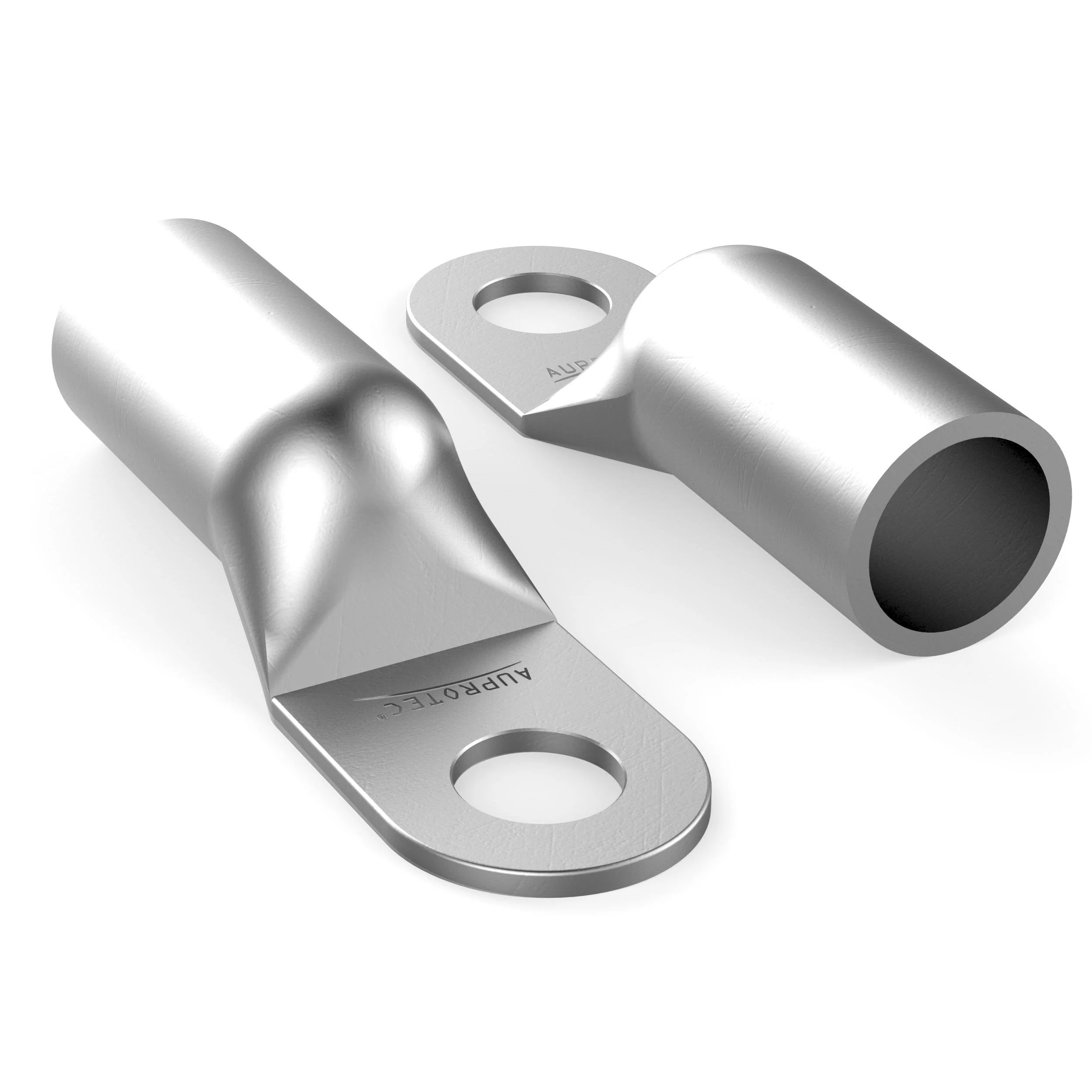 AUPROTEC 2 x Tubular Cable Lugs 50 mm² Hole Diameter M10 Uninsulated SC Cable Connector Made of Tin-Plated Copper 2 Stück - Image 4