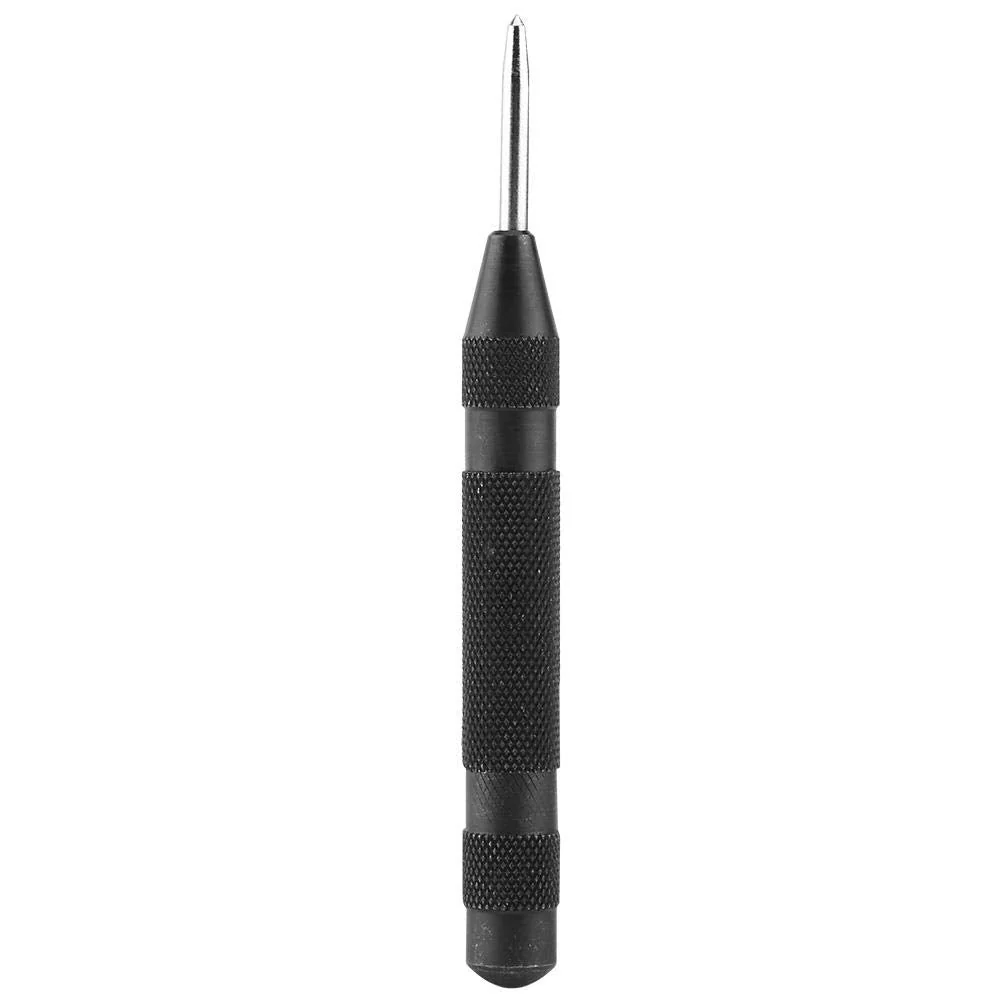 Ausla Automatic Centre Punch, 5-inch, High Speed Steel, Metal Marking Tool, Black