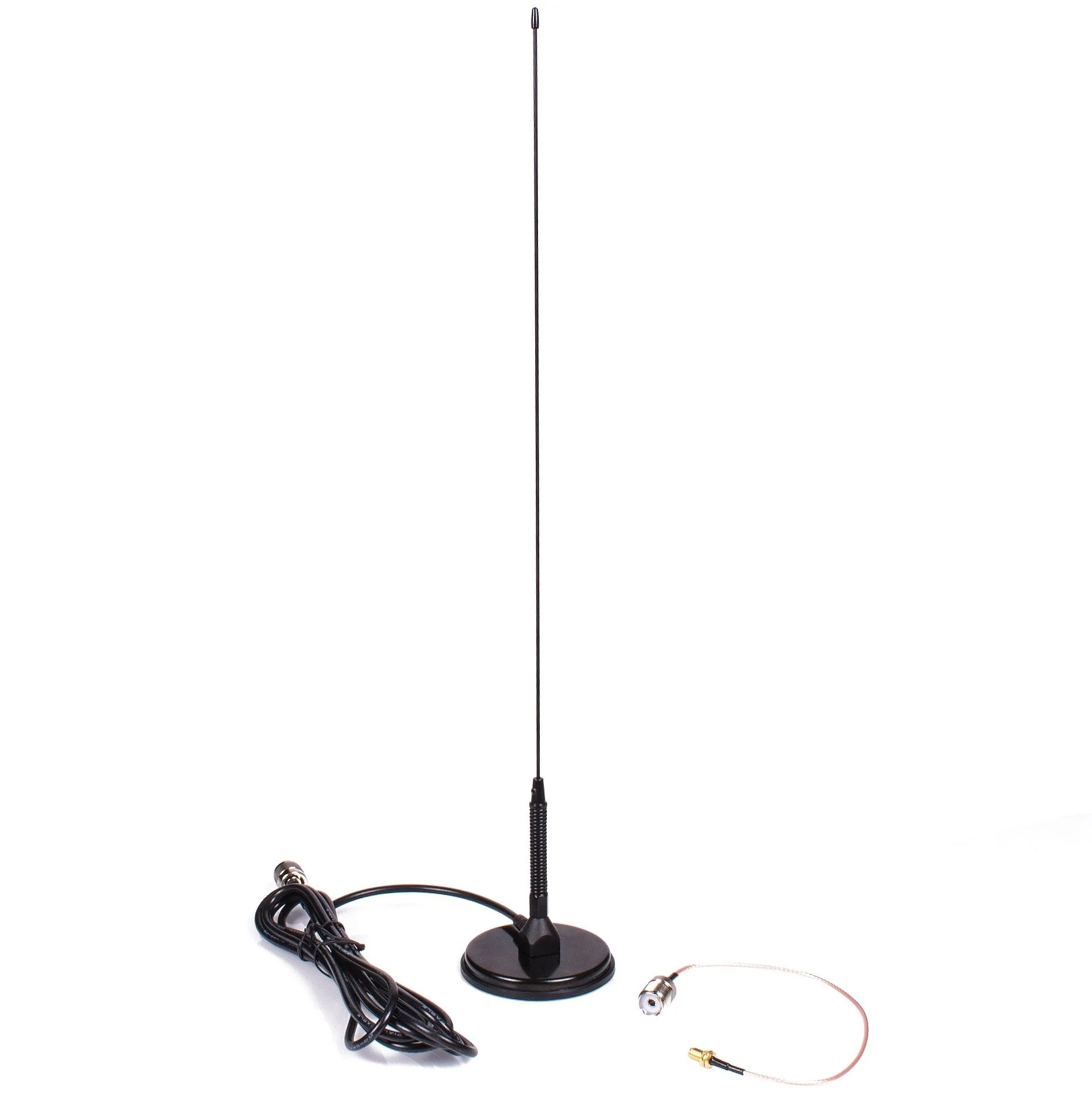Authentic Genuine Nagoya UT-72 Super Loading Coil 20-Inch Magnetic Mount (Heavy Duty) VHF/UHF (144/430Mhz) Antenna PL-259, Includes Additional SMA Adaptor for BTECH and BaoFeng Handheld Radios UT-72 PL-259/SMA VHF/UHF