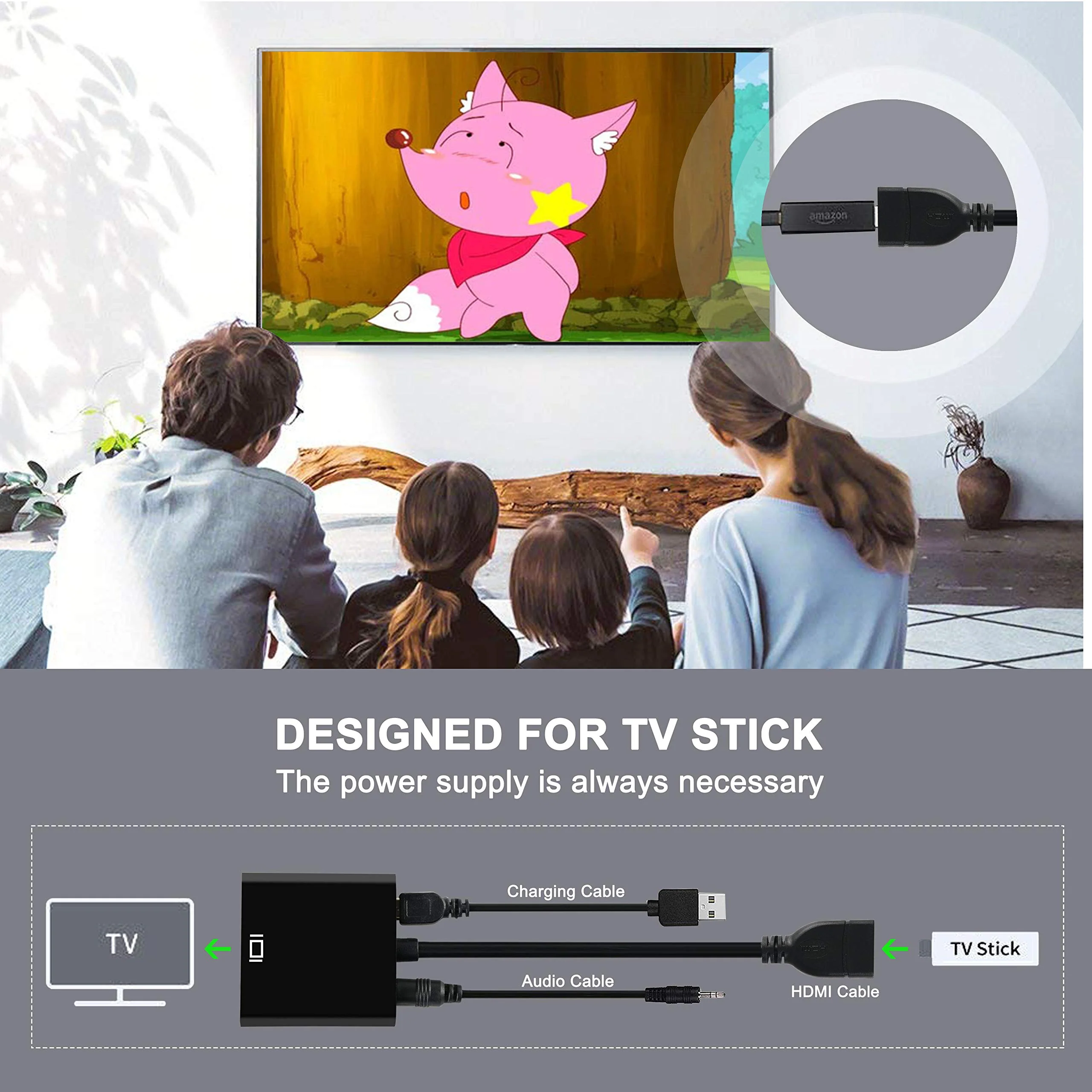 avedio links HDMI to VGA Adapter, Active HDMI to VGA Converter (Female to Female) with audio, Support HD 1080P@60Hz, TV Stick, Raspberry Pi, Laptop, Chromebook, Roku, Xbox (3.5mm Audio Cable Included) - Image 4