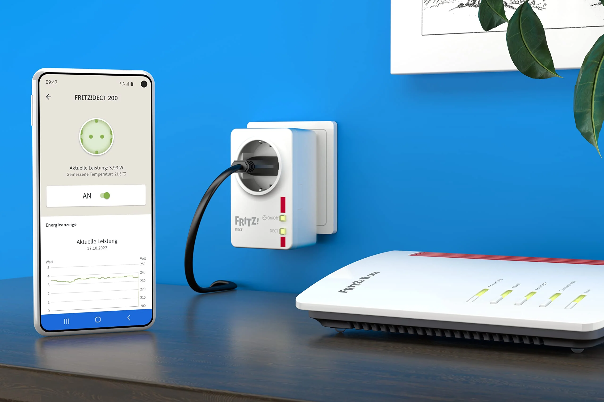 AVM FRITZ! DECT 200 - Intelligent socket for the home network, German-language version Single - Image 5