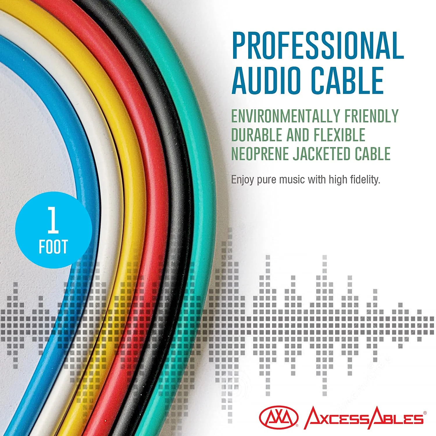 AxcessAbles 3.5mm TS Patch Cables | 1/8 Inch TS Aux Cable Pack (1ft, 6 Pack) | Eurorack Synthesizer Audio Cables | Multicolor Unbalanced Patch Cables 1ft - Image 4