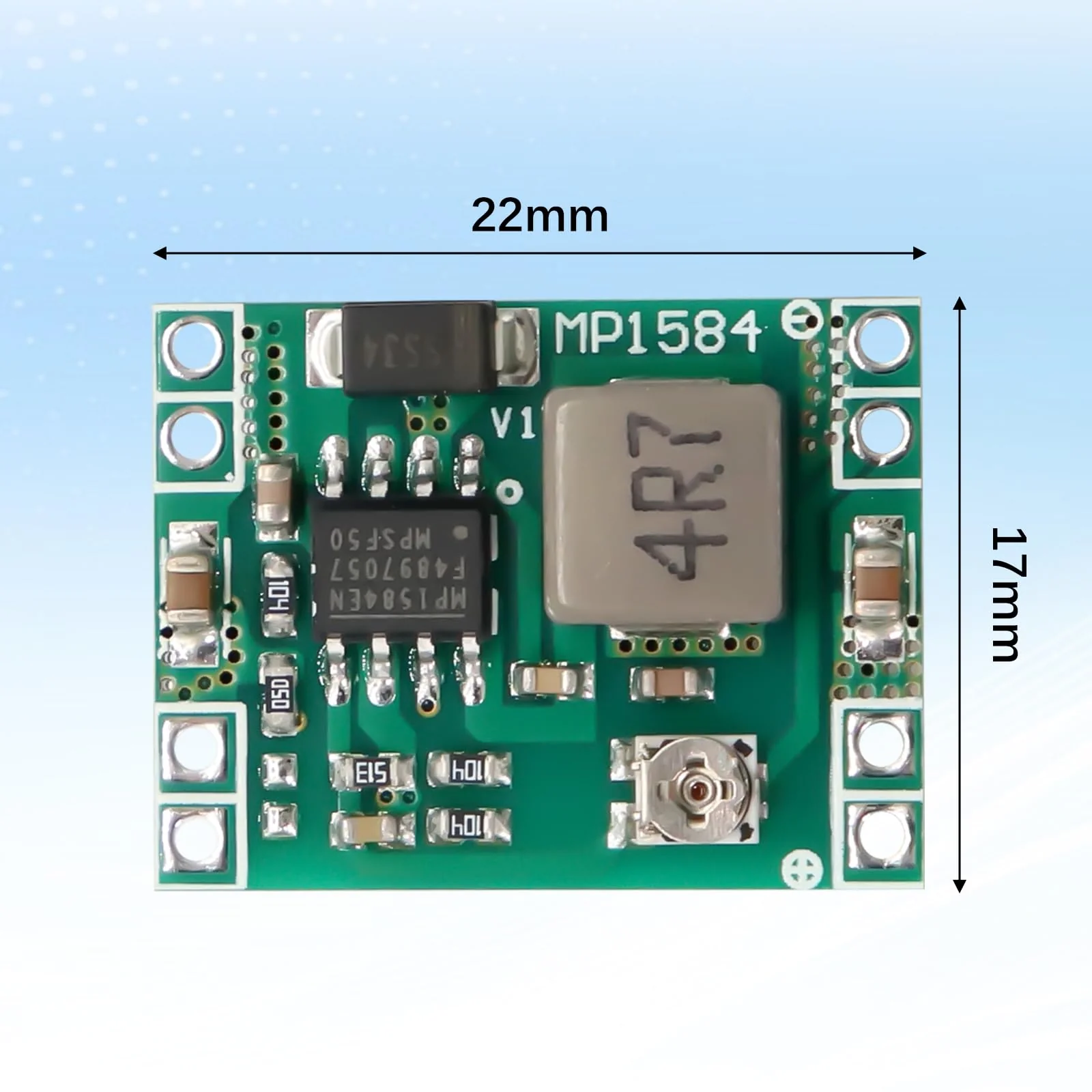 AYWHP MP1584EN Buck Converter DC-DC 3A Power Step Down Module Buck Converter 24V to 12V 9V 5V 3V for Arduino Pack of 10 - Image 2