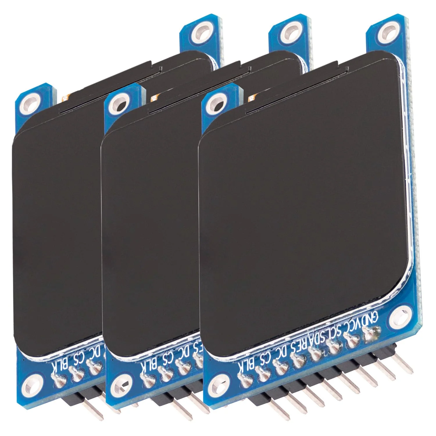AZDelivery 3 x 1.69" TFT Display with 240 x 280 Resolution ST7789V2 Driver - Rounded Corners and SPI Interface - Perfect for Microcontroller Projects