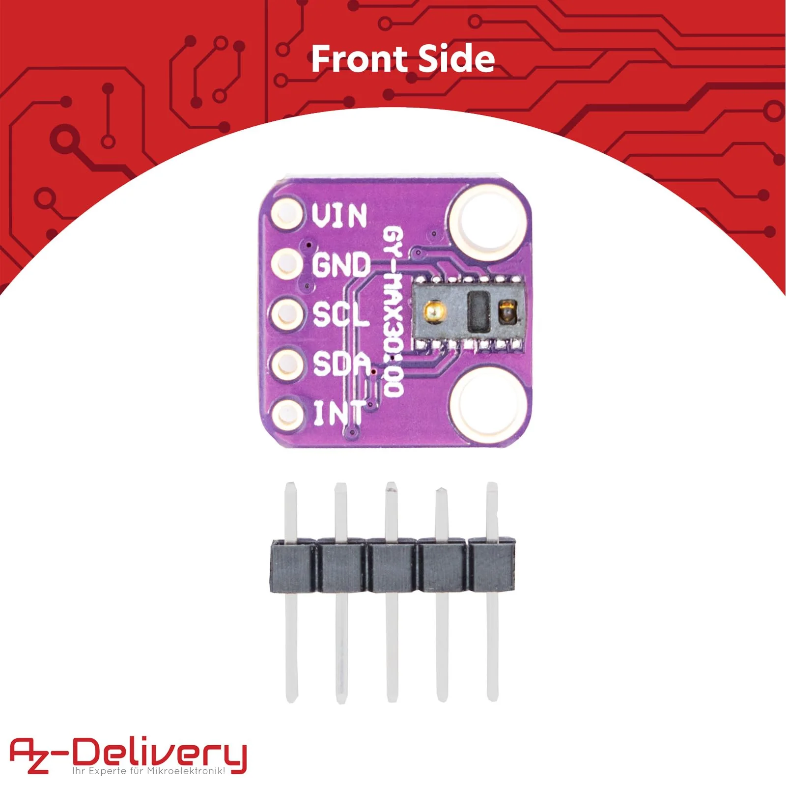 AZDelivery 3 x AZDelivery MAX30100 Breakout Board - Integrated Pulse Oximetry and Heart Rate Monitor Solution, Compatible with Arduino and Raspberry Pi - Image 2