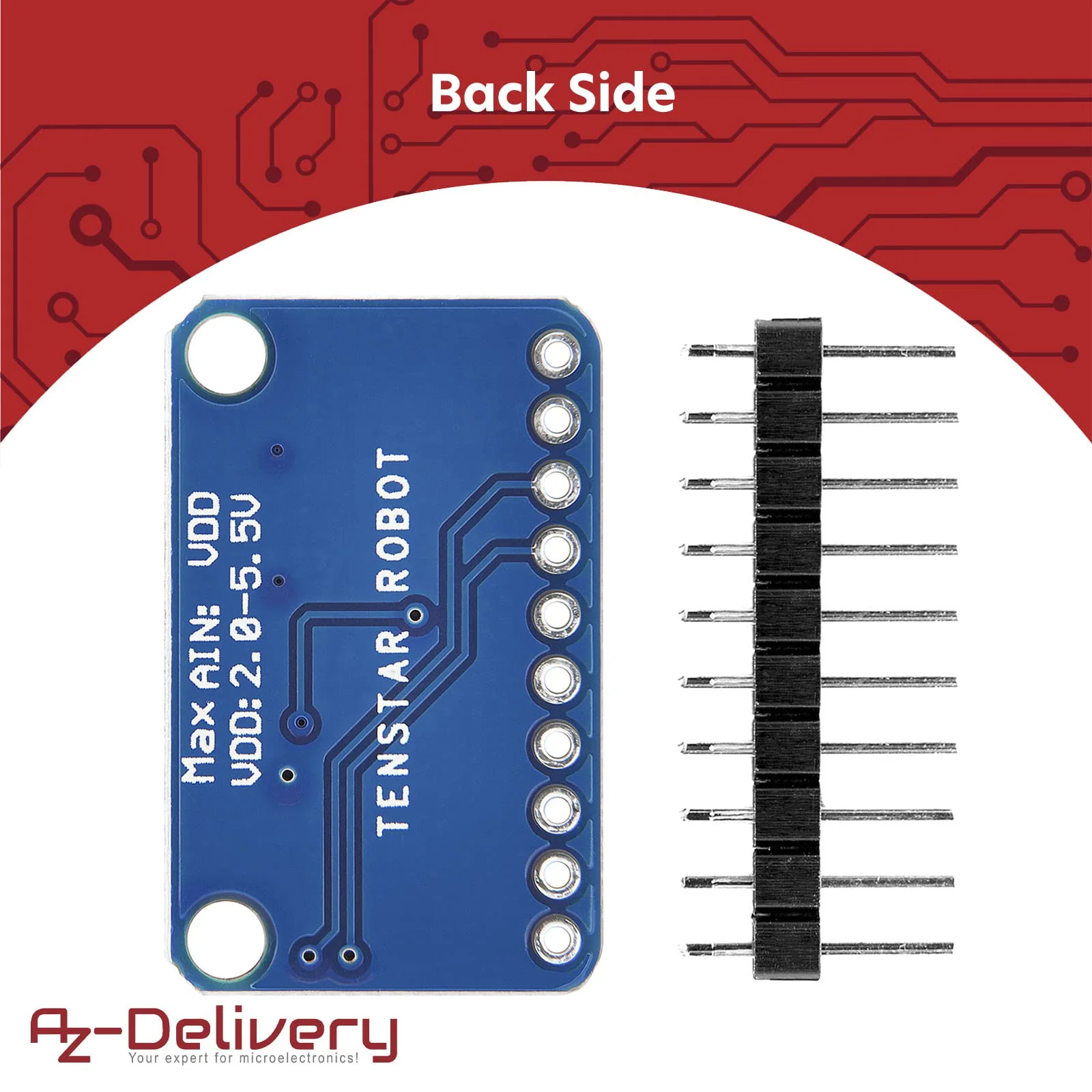 AZDelivery 3 x Compatible with ADS1115 ADC Module 16bit 4 Channels Compatible with Arduino and Raspberry Pi with E-Book - Image 3