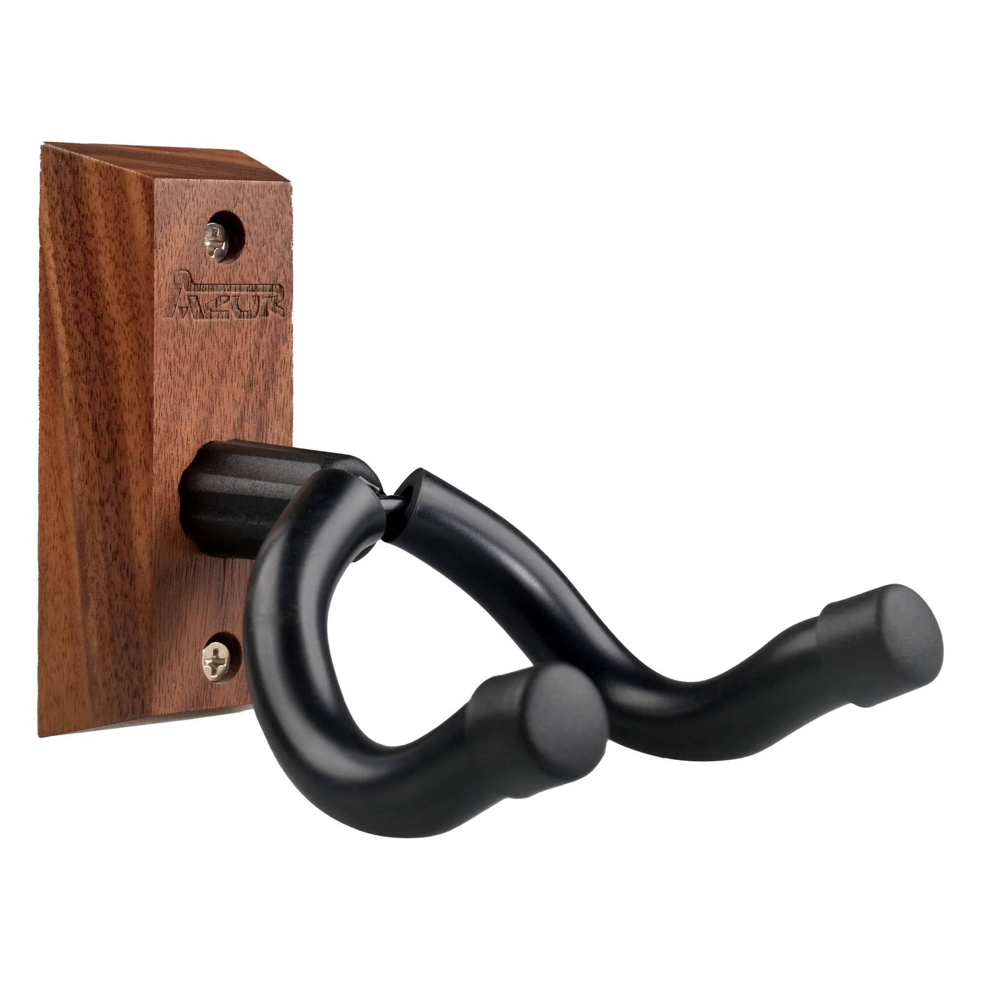AZOR 3 Pack Black Walnut Guitar Wall Mount Set, U-Shaped Wooden Hanger for Acoustic/Electric Guitars, Bass, Banjo, Premium Wall Hook Holder, Gift for Guitarists & Music Enthusiasts - Image 6