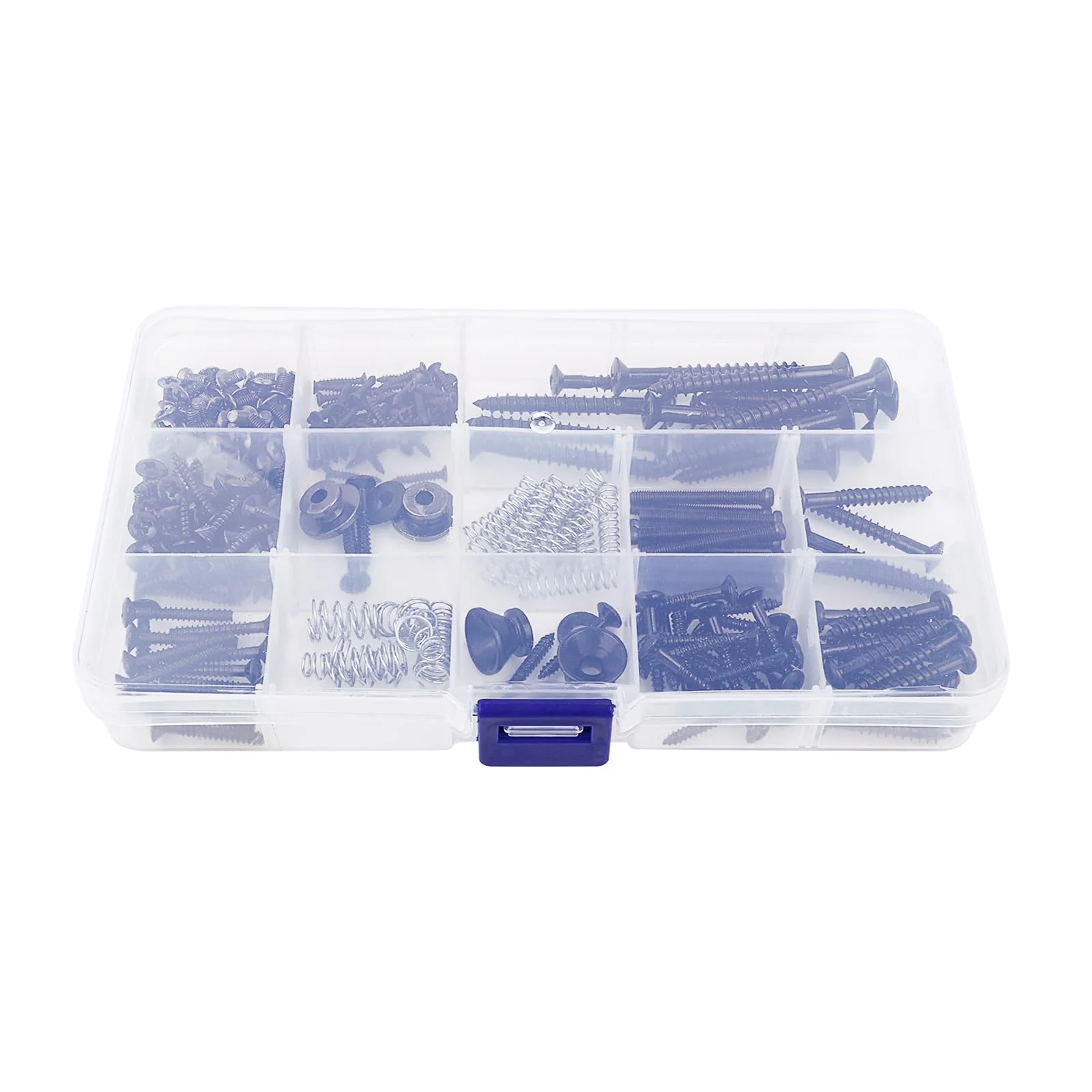 Banworks Metric Sized 258pcs Electric Guitar Screws Kit for Tele/Strat Bridge, Neck Plate, Pickup Rings, Humbucker Pickups, ST/TL Pickups, Pickguards, Tuners, Pickup Selector Switch, Strap End Pins Black - Image 5