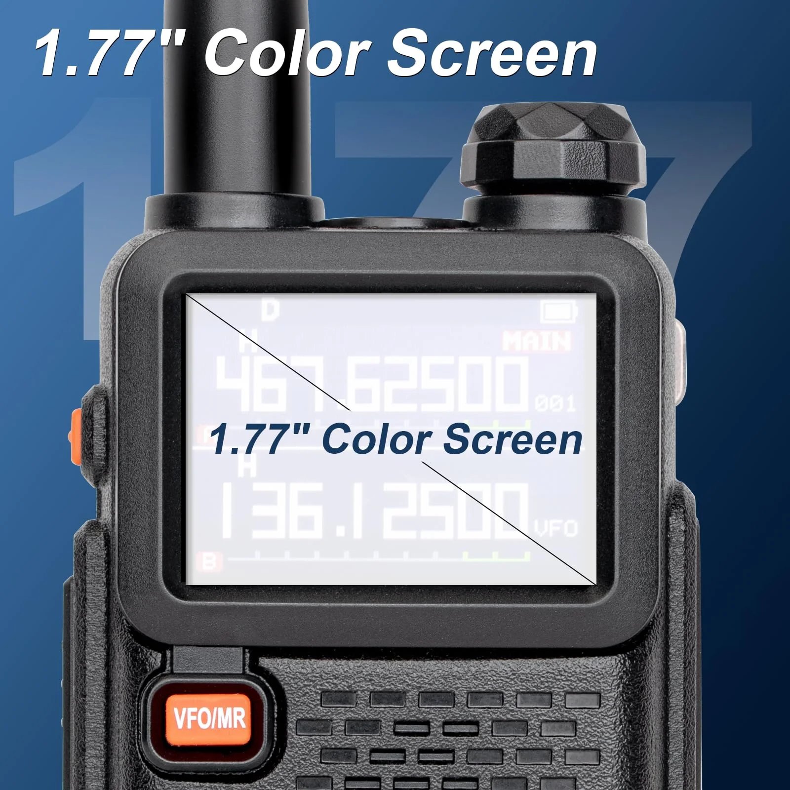 BAOFENG 5RM Ham Radio 10W High Power(Upgrade of UV-5R),8 bands Long Range Two Way Radio Handheld,NOAA, Frequency Copy,999CH,USB C Charging 2500mAh Battery,6.1" &15.12" 771 Long Antenna-1 Pack Full Kit - Image 7