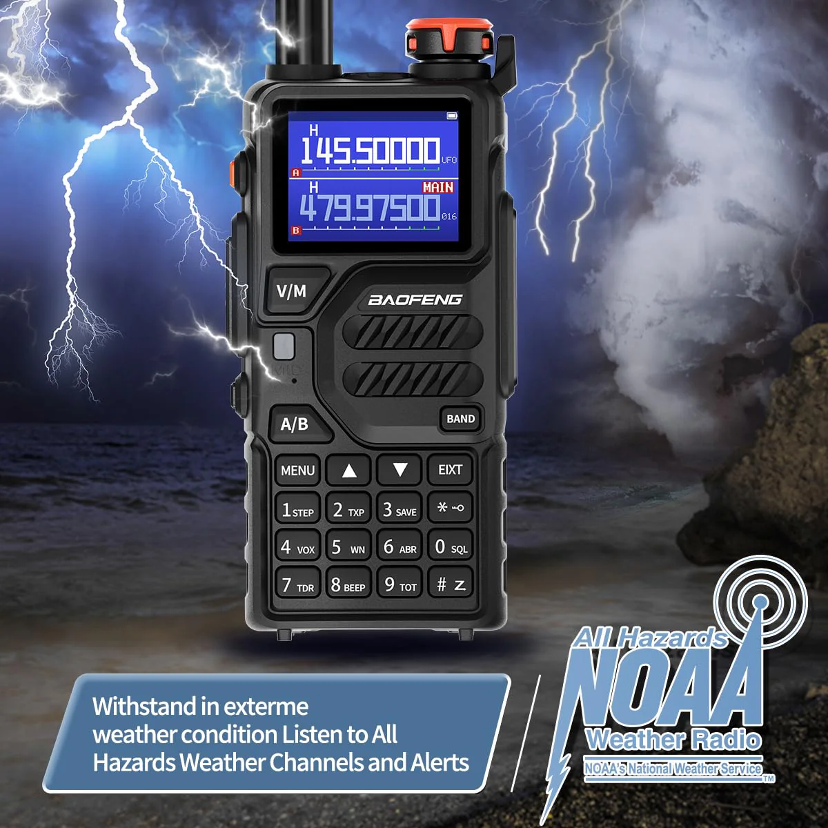 BAOFENG Radio K5PLUS Ham Radio Handheld UV-K5 Walkie Talkies Long Range Two Way Radio,GMRS Radio with Copy Frequency,AM,USB-C Charging for Hunting Survival Gear - Image 9