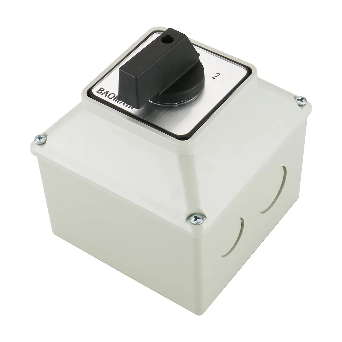 BAOMAIN 3 Phase Rotary Changeover Switch 40A 660V,3 Position (1-0-2) 12 Terminal Universal Cam Selector Switch with Waterproof Exterior Box,Manual Transfer Switch for Motor Control,SZW26-40/D303.3D - Image 6