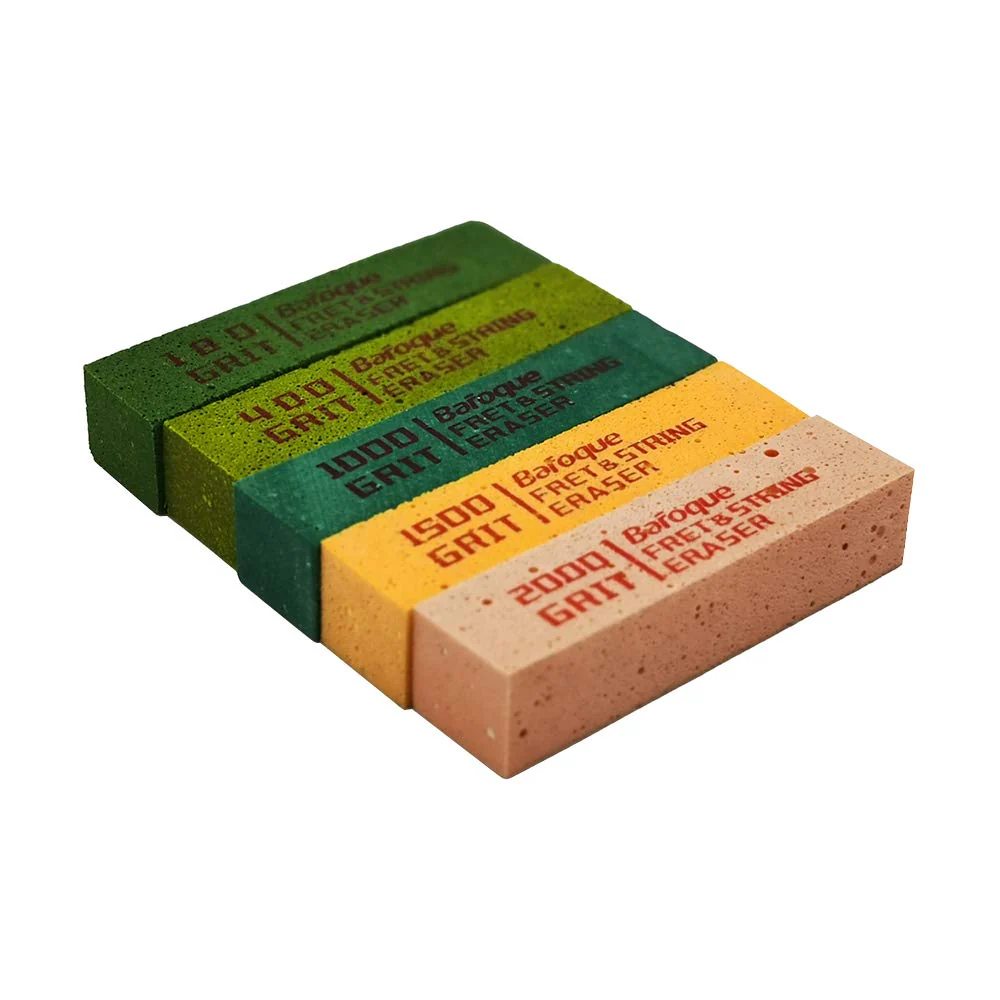 Baroque Fret Erasers for Guitar, Suitable for Guitar Strings & Fret Polishing Abrasive, Fret Erasers Kit, Set of 5,High-Quality Luthier Tools Guitar(180&400&1000&1500&2000Grit) - Image 2