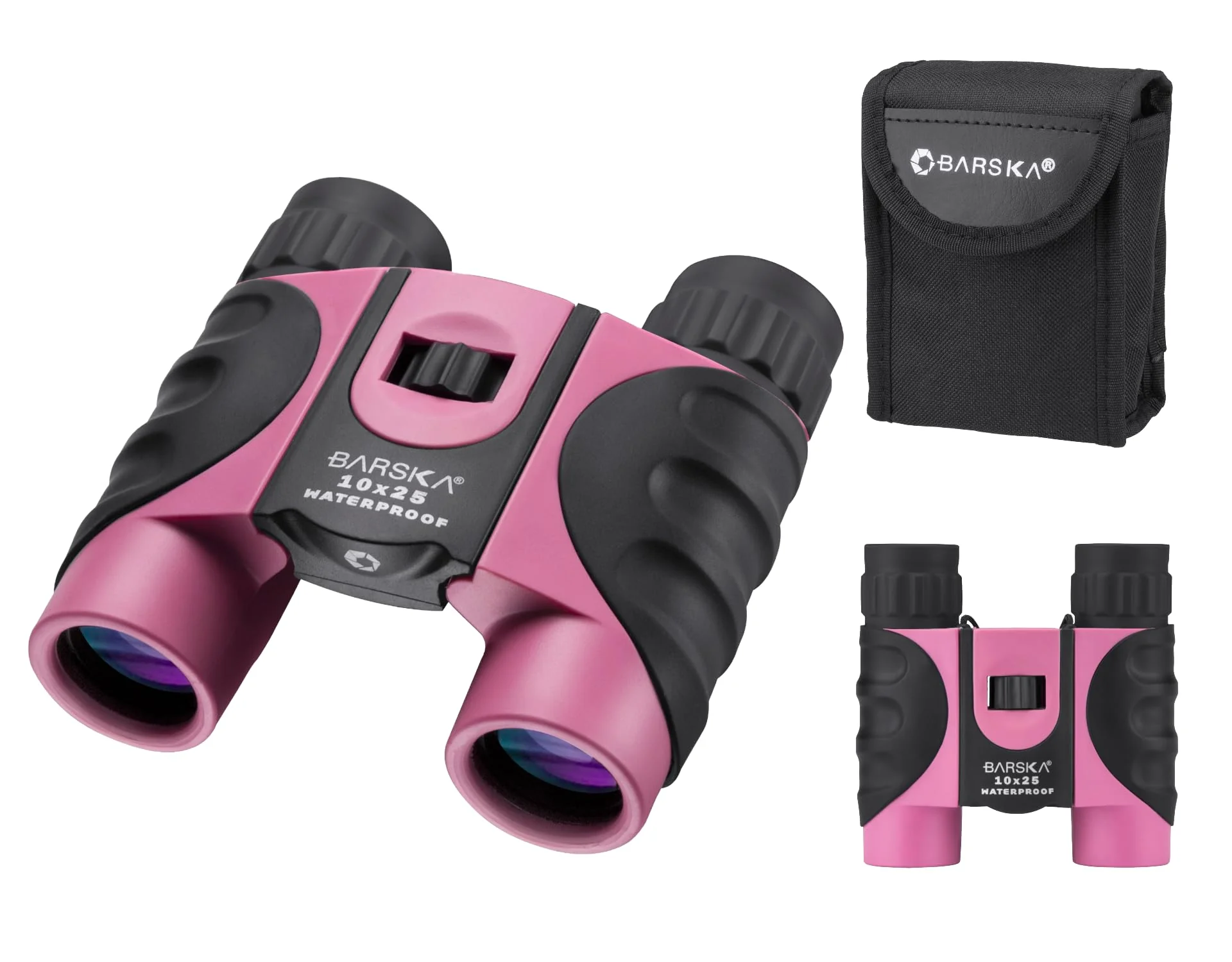 Barska AB12418 10x25 Waterproof Binocular, Pink, 10x25mm
