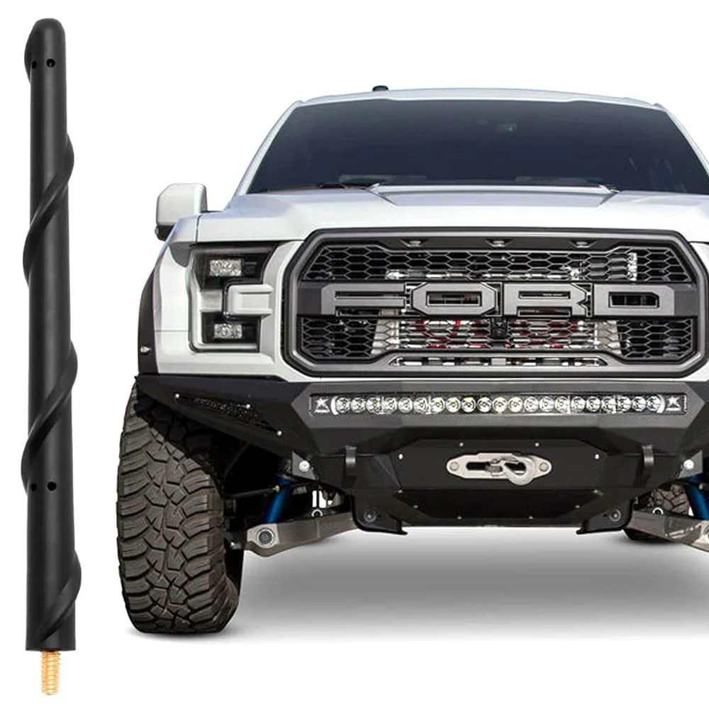BASIKER Short Antenna for Ford F150 F-150 2009-2024 2025, Ford F150 Accessories, 7 Inch Truck Car Ford F150 F250 F350 Antenna Replacement for AM FM Reception Compatible with F ord F150 F250 F350