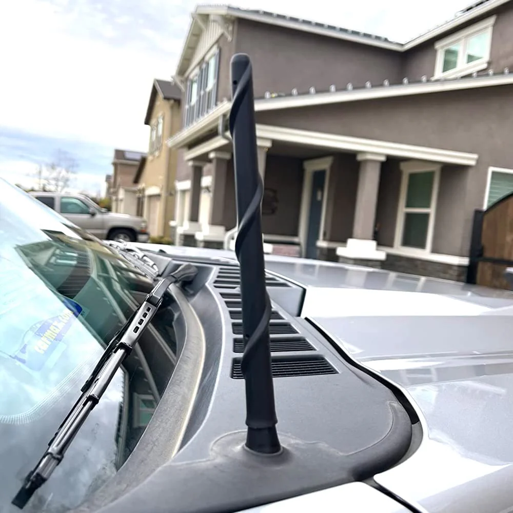 BASIKER Short Antenna for Ford F150 F-150 2009-2024 2025, Ford F150 Accessories, 7 Inch Truck Car Ford F150 F250 F350 Antenna Replacement for AM FM Reception Compatible with F ord F150 F250 F350 - Image 2