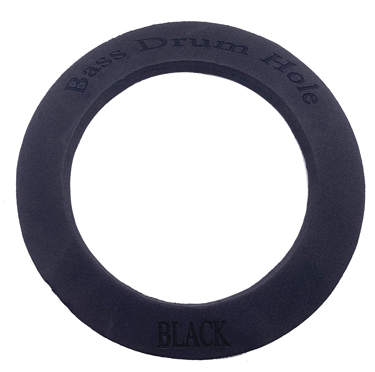 Bass Drum Port Hole Protector Ring for Enhances sound and Resonant Bass Drumhead - Foam Cushion (Black) Black - Image 2