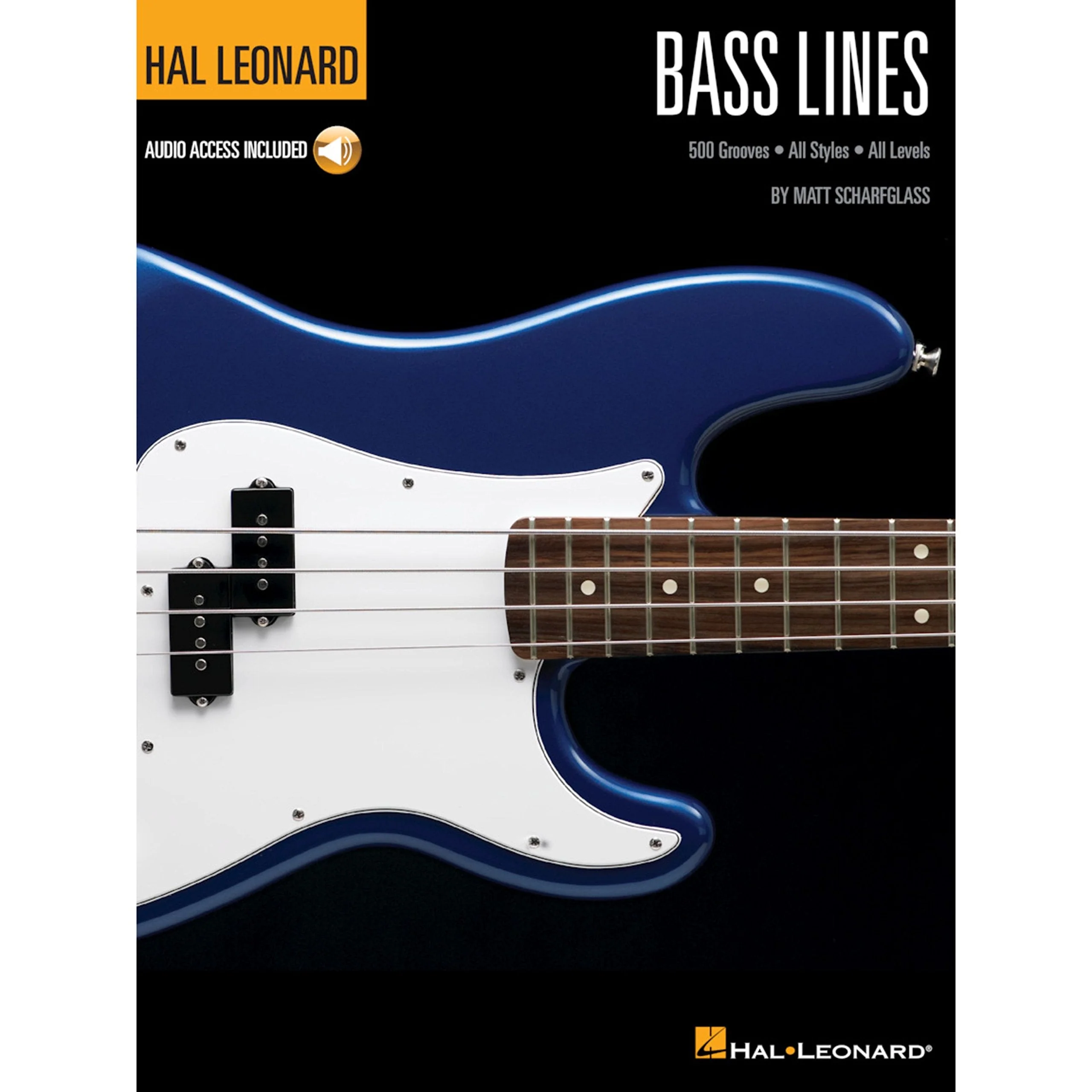 Bass Lines - Hal Leonard Bass Method | 500 Bass Grooves, Riffs, and Fills for All Styles and Levels | Bass Guitar Tablature Songbook with Audio Tracks |Bass Instruction Book for Beginners to Advanced