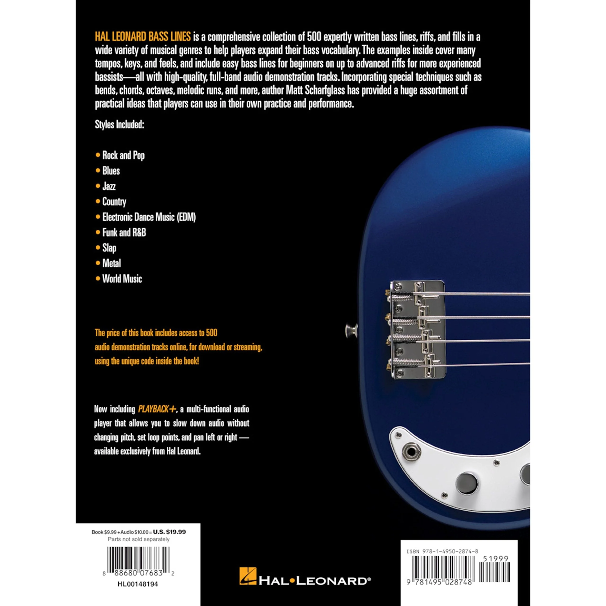 Bass Lines - Hal Leonard Bass Method | 500 Bass Grooves, Riffs, and Fills for All Styles and Levels | Bass Guitar Tablature Songbook with Audio Tracks |Bass Instruction Book for Beginners to Advanced - Image 2