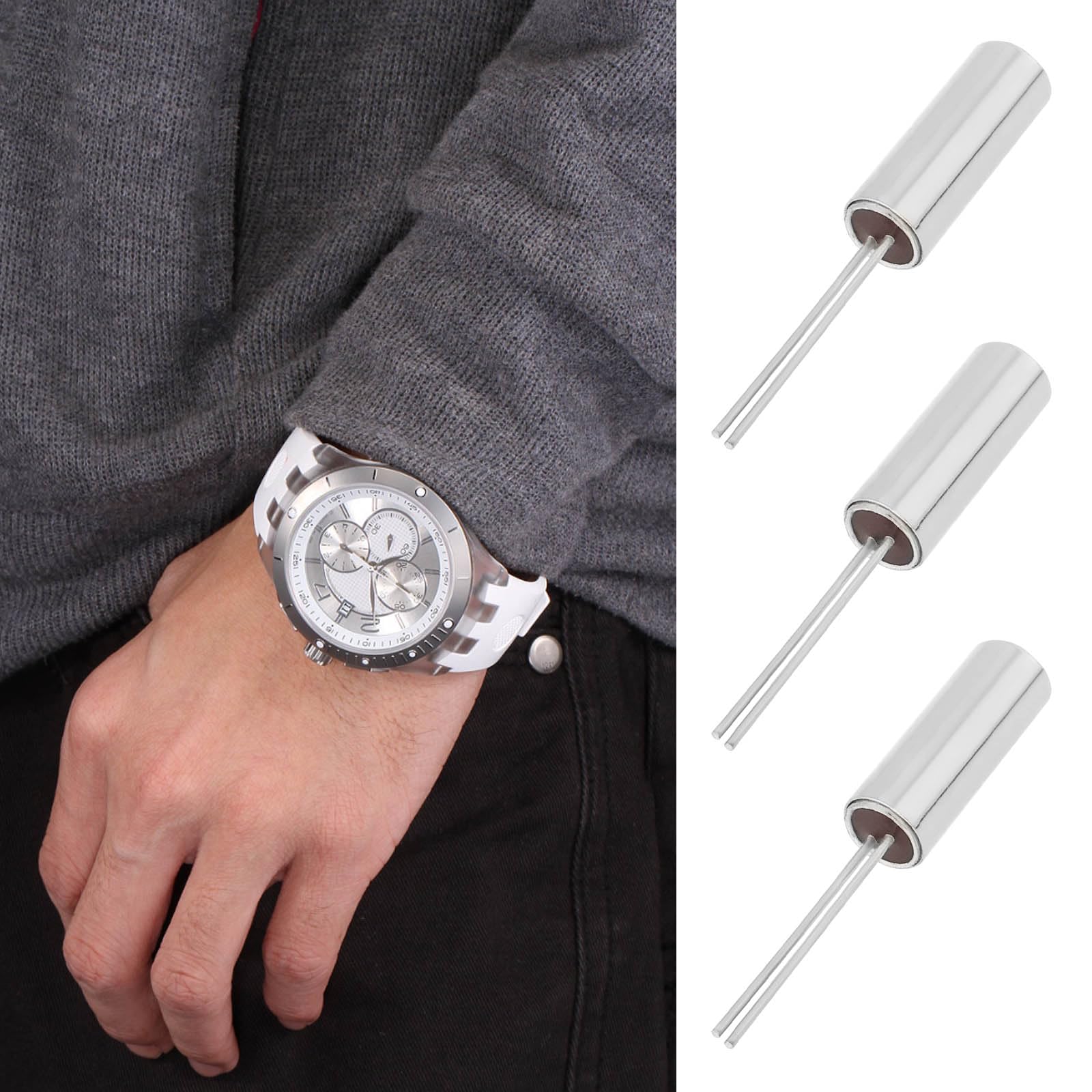 Be In Your Mind 20 Pieces 32.768 KHz Cylindrical Quartz Oscillators 3 x 8 mm Watch Quartz Replacement for TV Electronics PC Cards Electronic Meters - Image 3
