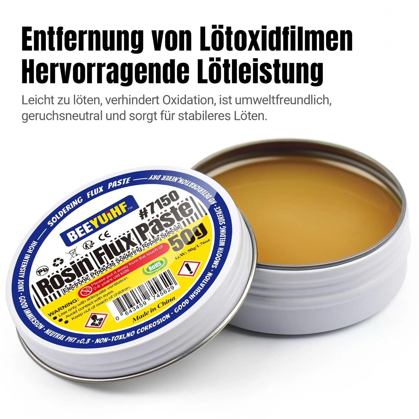 BEEYUIHF Rosin Flux, Soldering Paste Flux, Electronic Flux for Soldering for SMD PCB Welding (2.29oz/65g) - Image 2