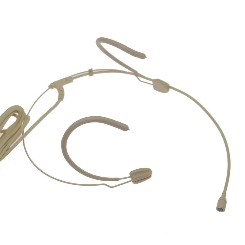 Beige SL6 Strong Cable Ear Hanging Headset Microphone for Sennheiser EW G3 G4 BeltPack Wireless System Omnidirectional Head Mic - Image 9