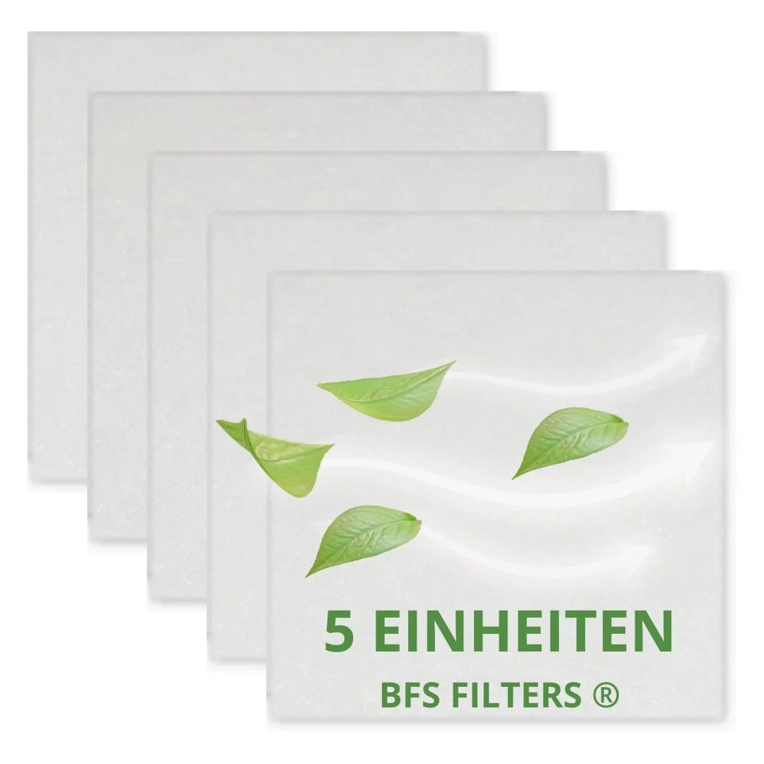 BFS Filters Pack of 5 Replacement Filters for Meltem GF 0198 / from 1992 VF-EL 3870 Meltem, Air Filter, Dimensions 150 x 150 mm, Filter G2
