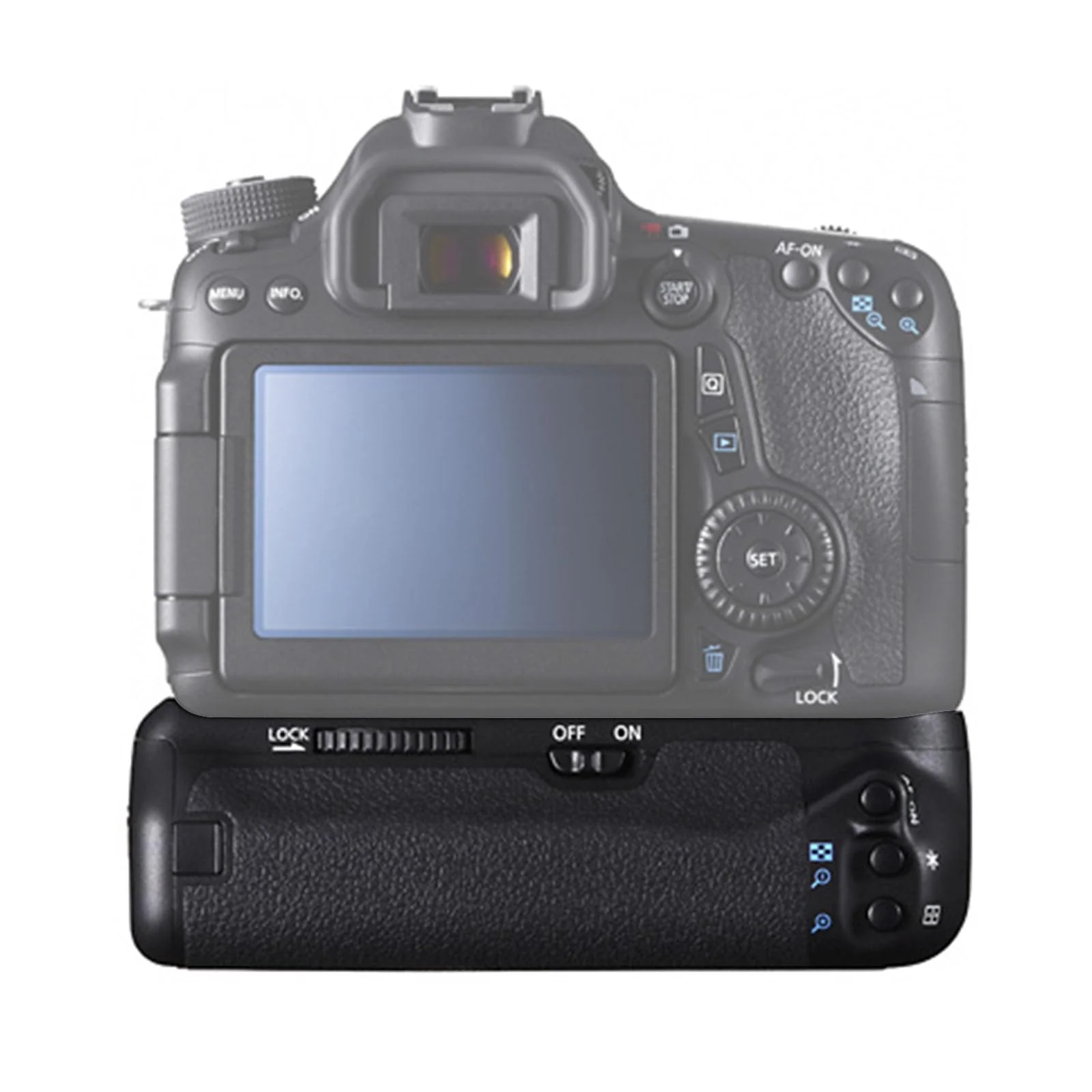 BG-E14 Battery Grip for Canon EOS 70D/80D/90D DSLR Camera,Which Can Be Bsed with Replace 2 Canon E6 or 6 AA Rechargeable Lithium-ion Batteries. - Image 4