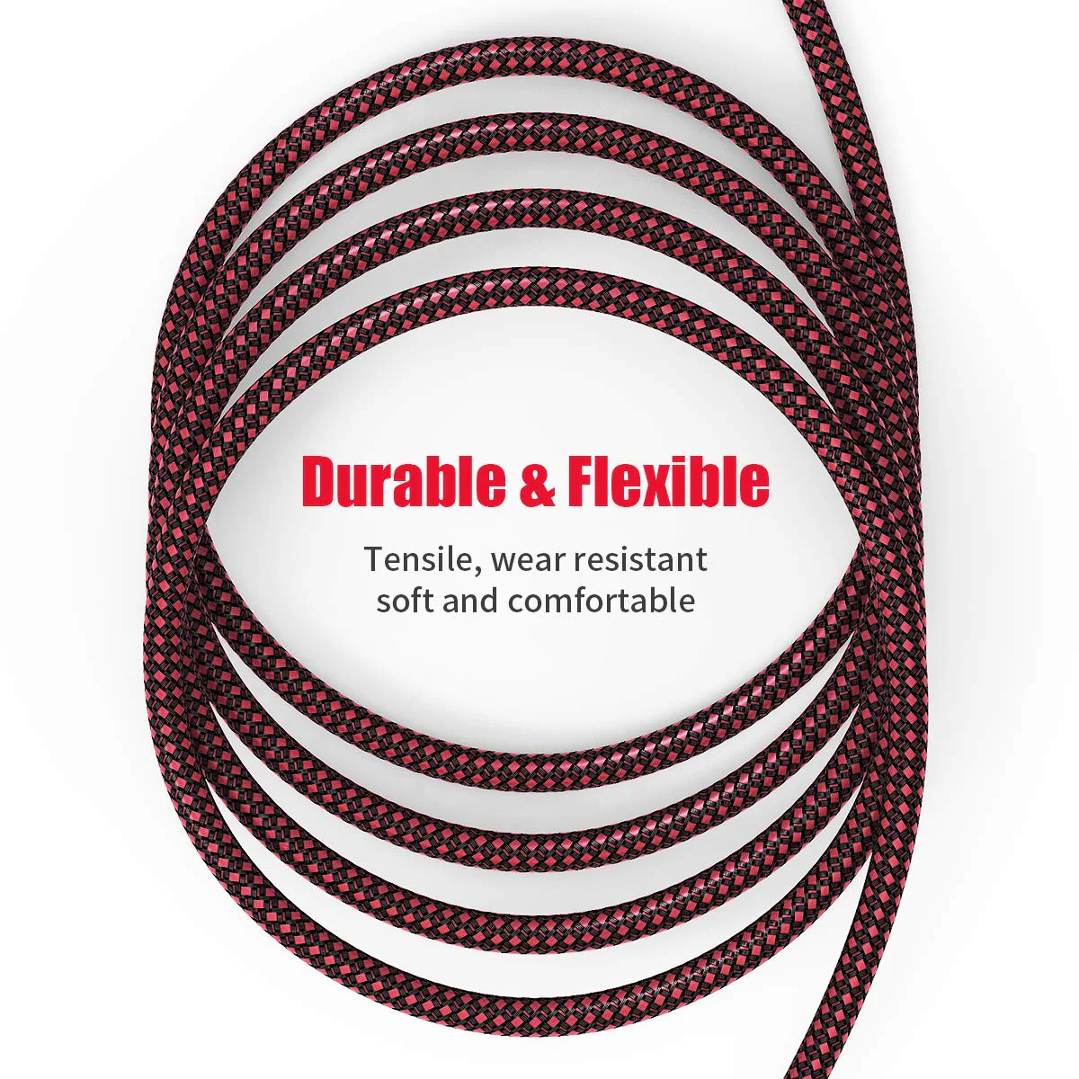 BIFALE XLR Female to 1/4 TS Cable 10ft 2Pack, Nylon Braided Microphone Cable TS 6.35mm Mono Jack Unbalanced Microphone Cable Heavy Duty Mic Cable TS to XLR Female-10FT-2Pack - Image 3